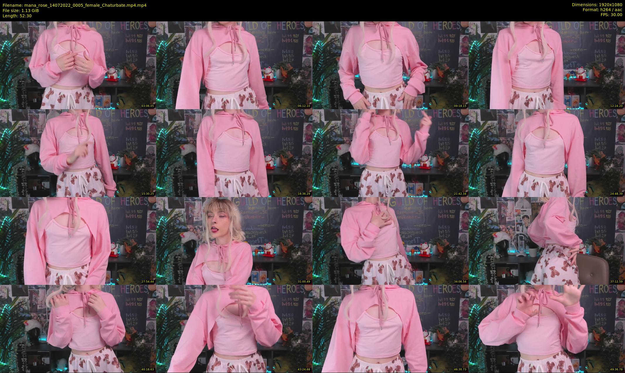 mana_rose — 53 minute Chaturbate female cam show recording, 1080p, Jul 14, 2022