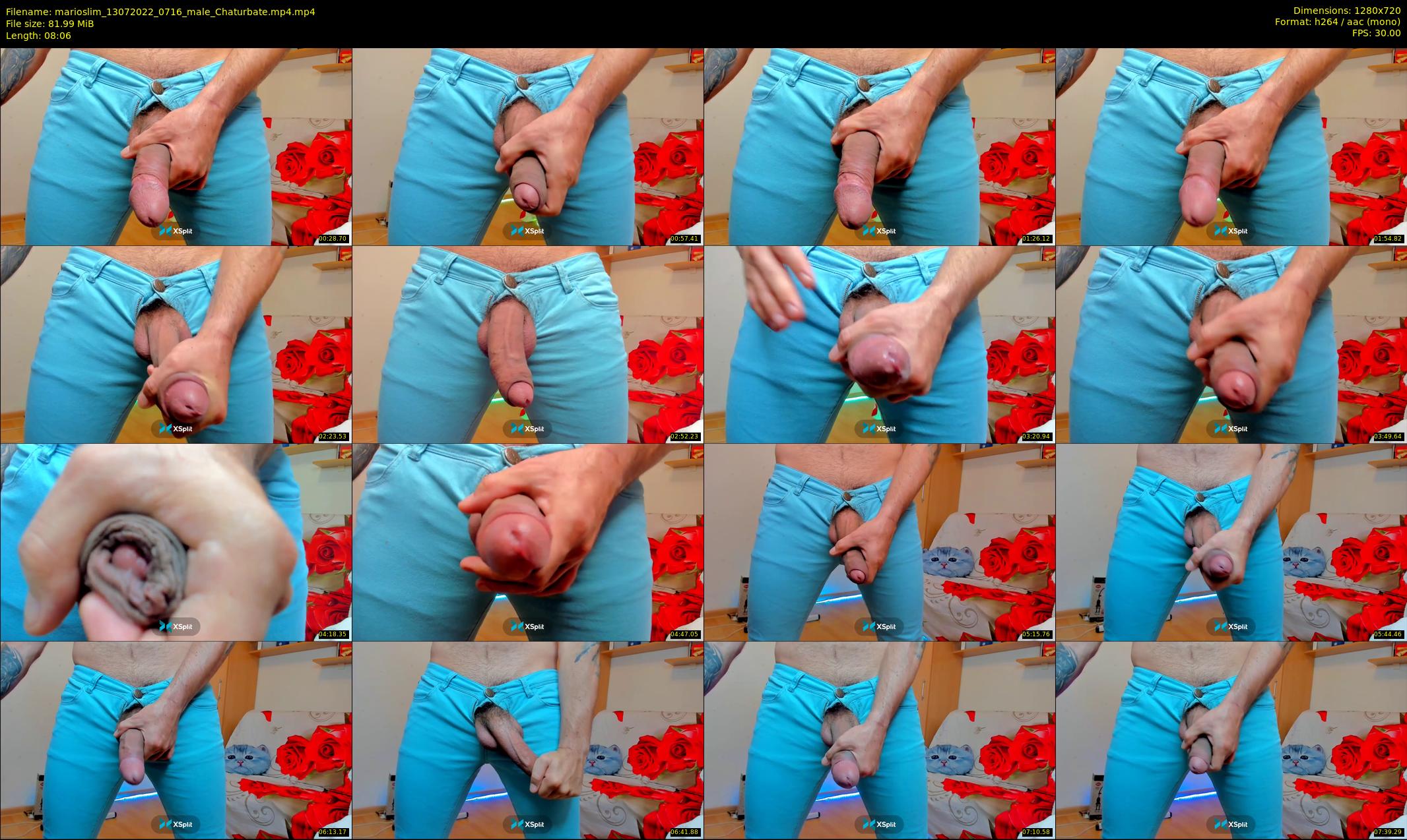 marioslim — 9 minute Chaturbate male cam show recording, 720p, Jul 13, 2022
