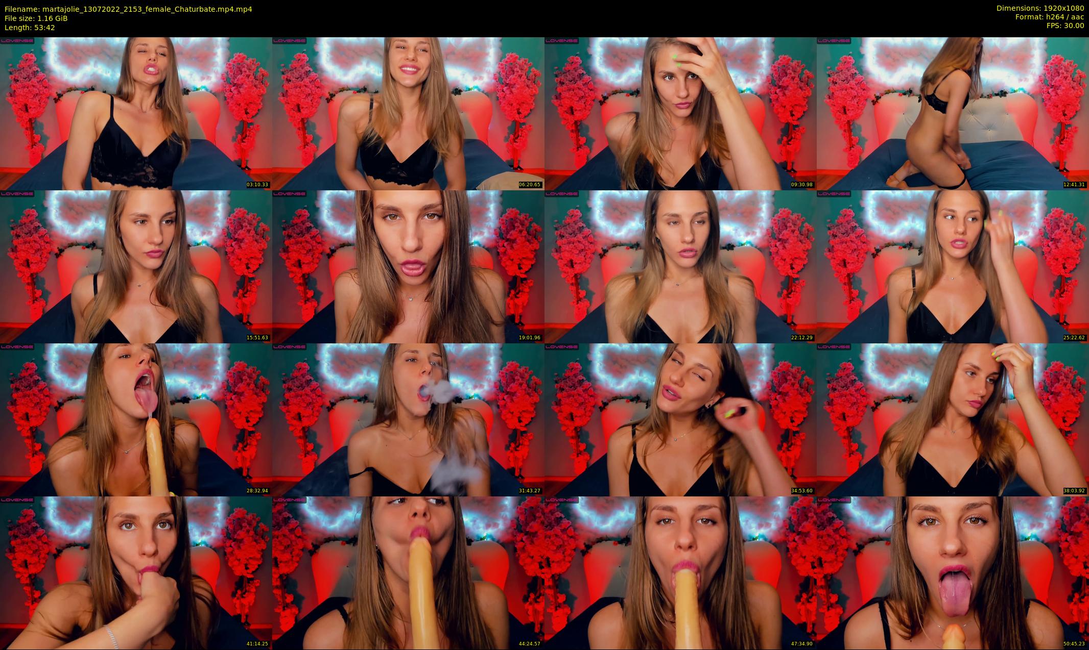 martajolie — 54 minute Chaturbate female cam show recording, 1080p, Jul 13, 2022