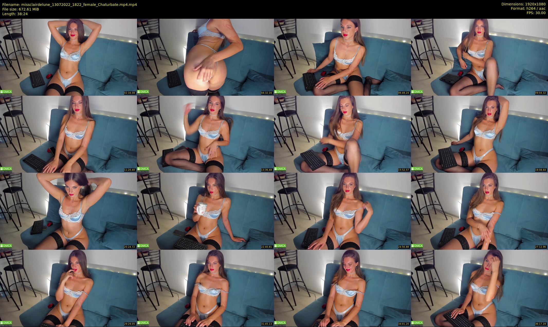 missclairdelune — 39 minute Chaturbate female cam show recording, 1080p, Jul 13, 2022