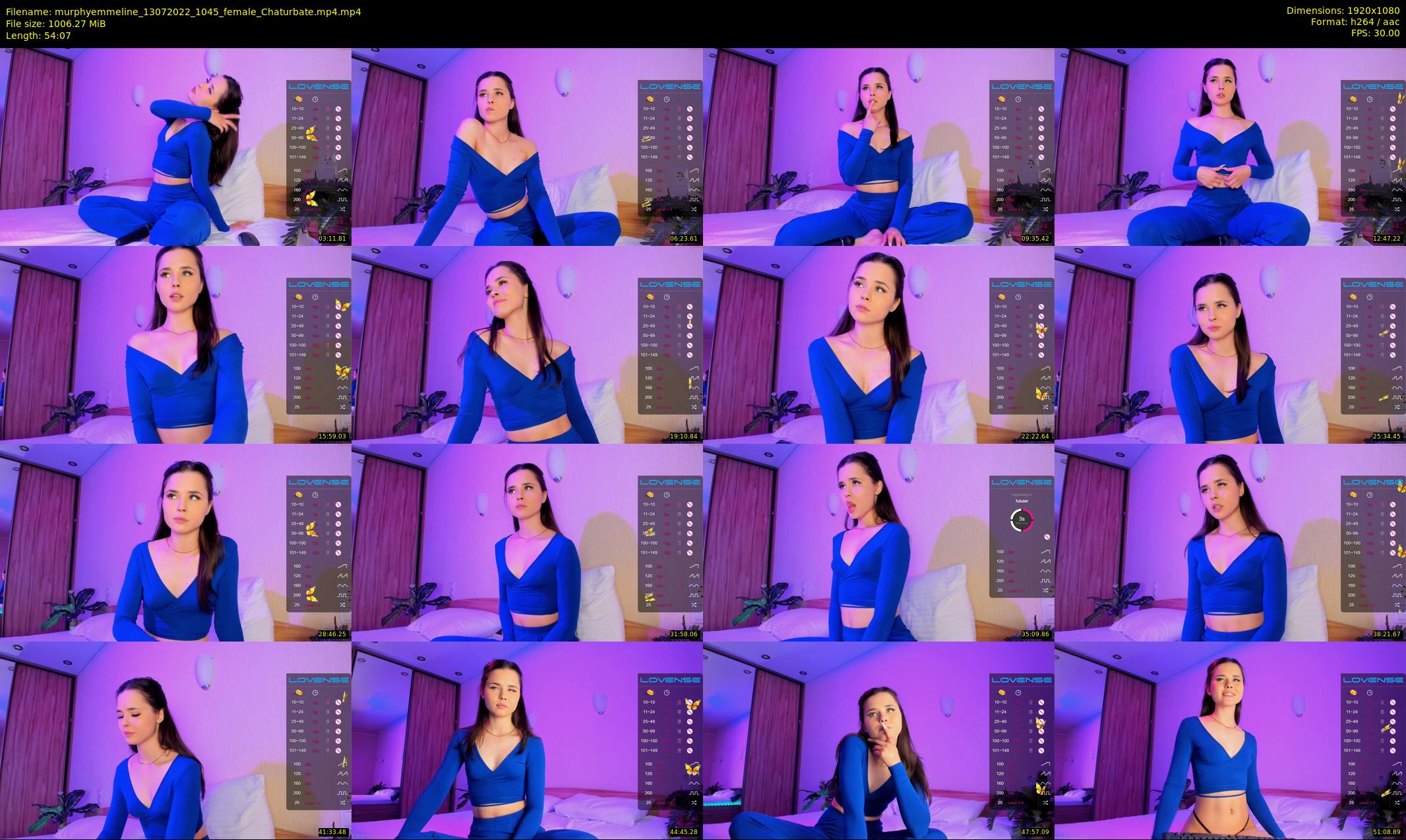 murphyemmeline — 55 minute Chaturbate female cam show recording, 1080p, Jul 13, 2022