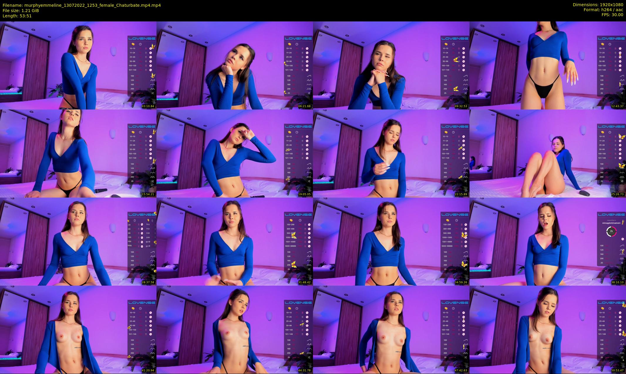 murphyemmeline — 54 minute Chaturbate female cam show recording, 1080p, Jul 13, 2022