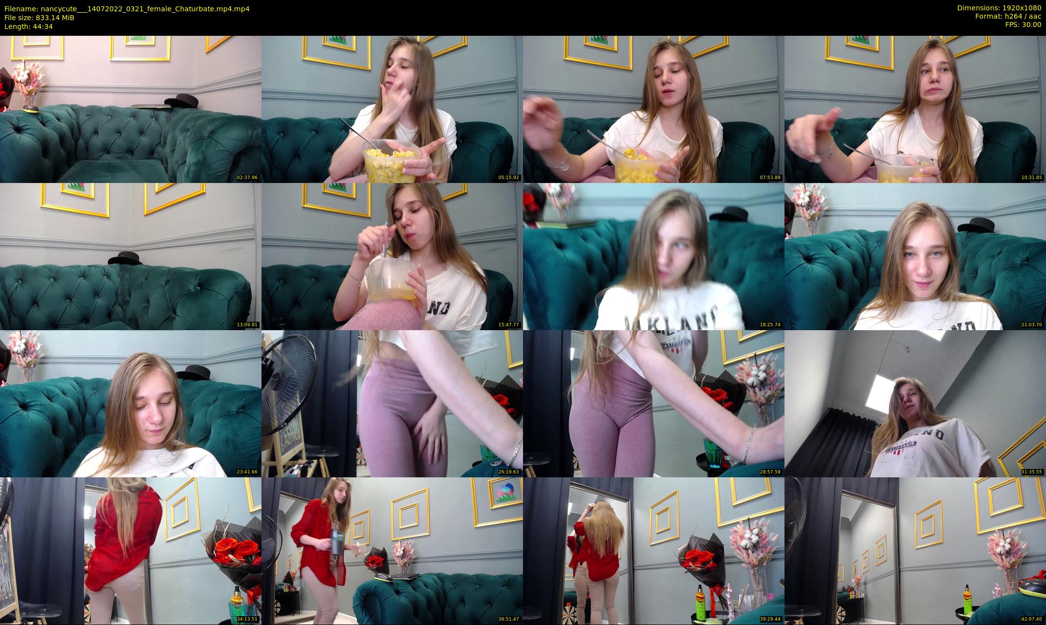 nancycute__ — 45 minute Chaturbate female cam show recording, 1080p, Jul 14, 2022