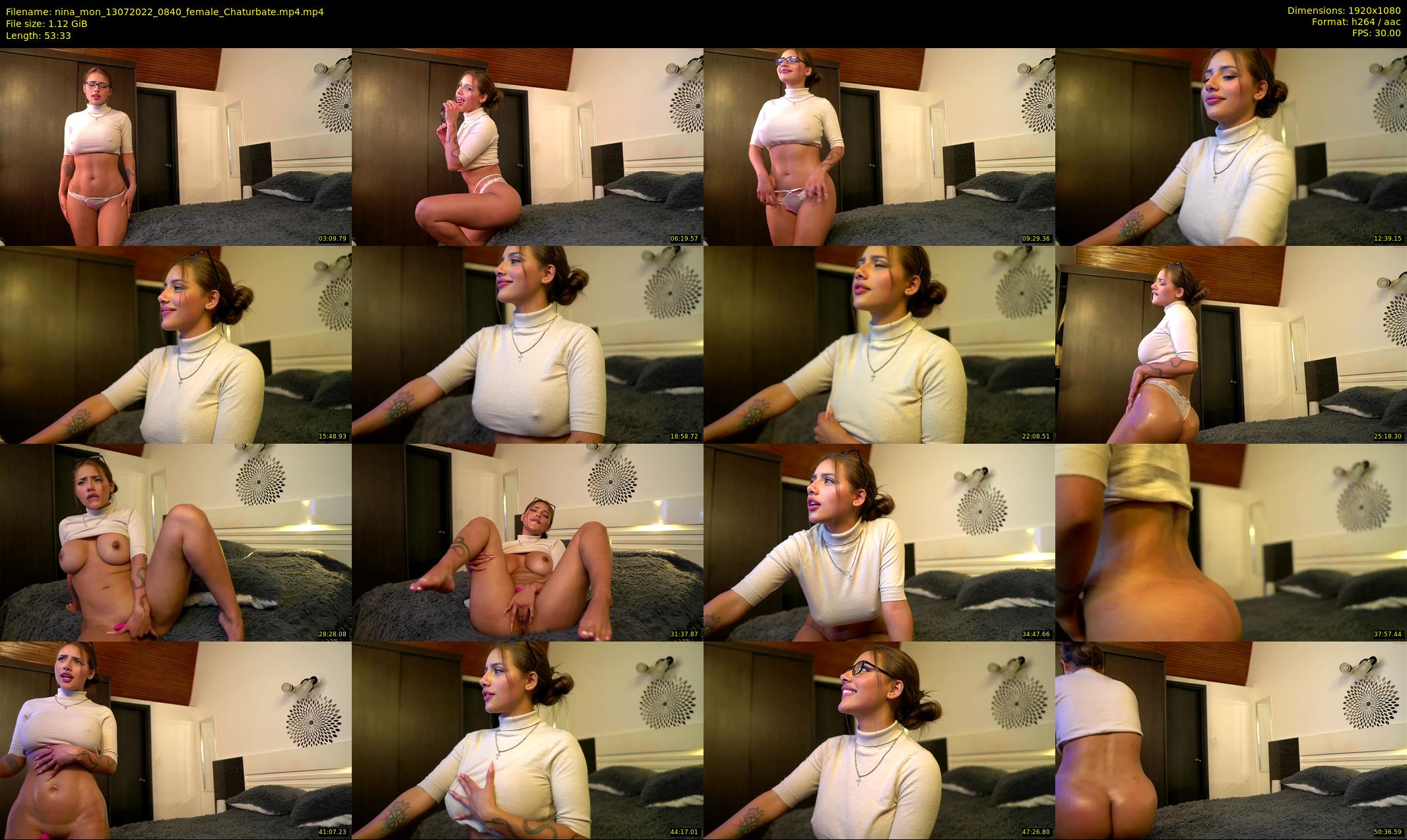 nina_mon — 54 minute Chaturbate female cam show recording, 1080p, Jul 13, 2022