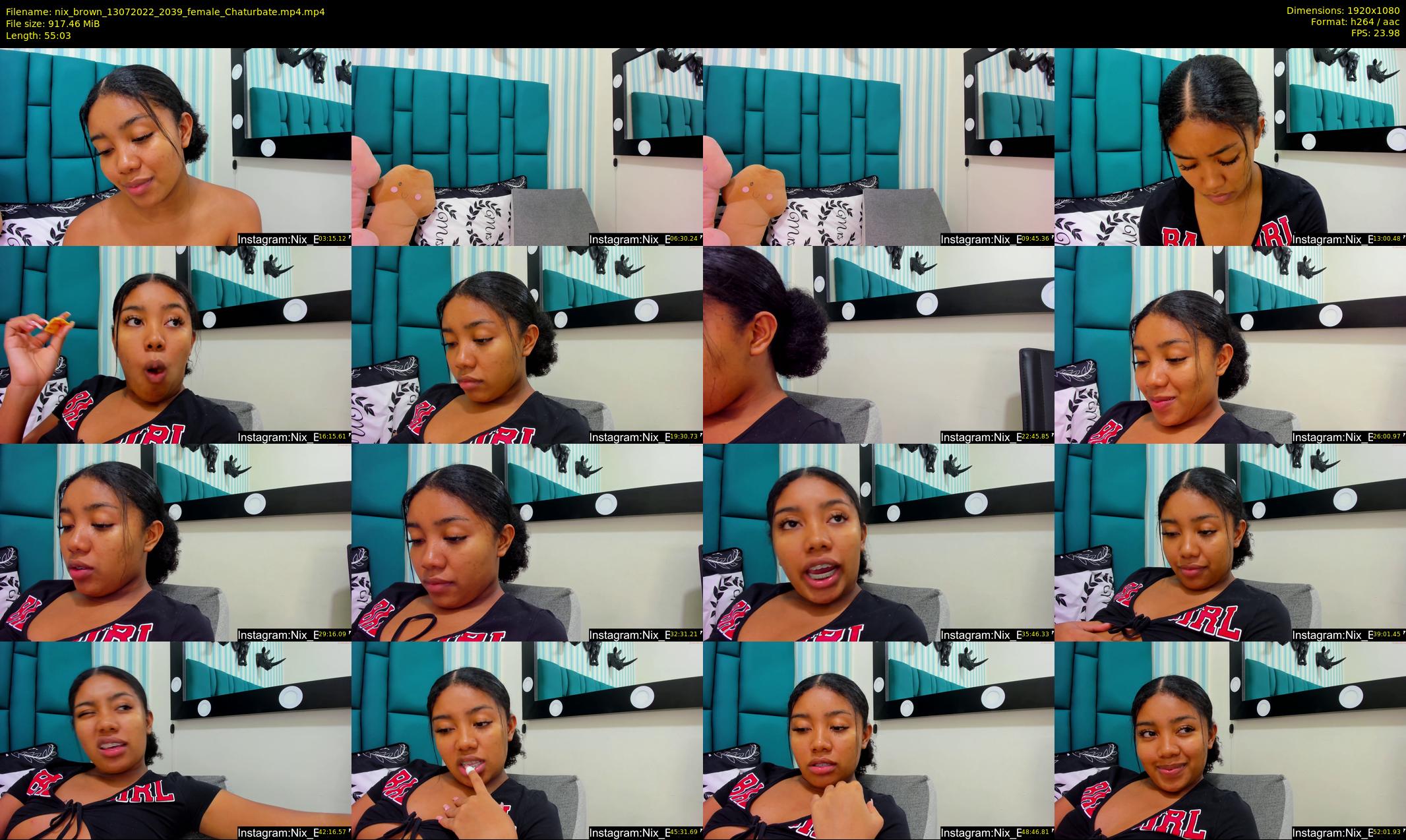 nix_brown — 56 minute Chaturbate female cam show recording, 1080p, Jul 13, 2022