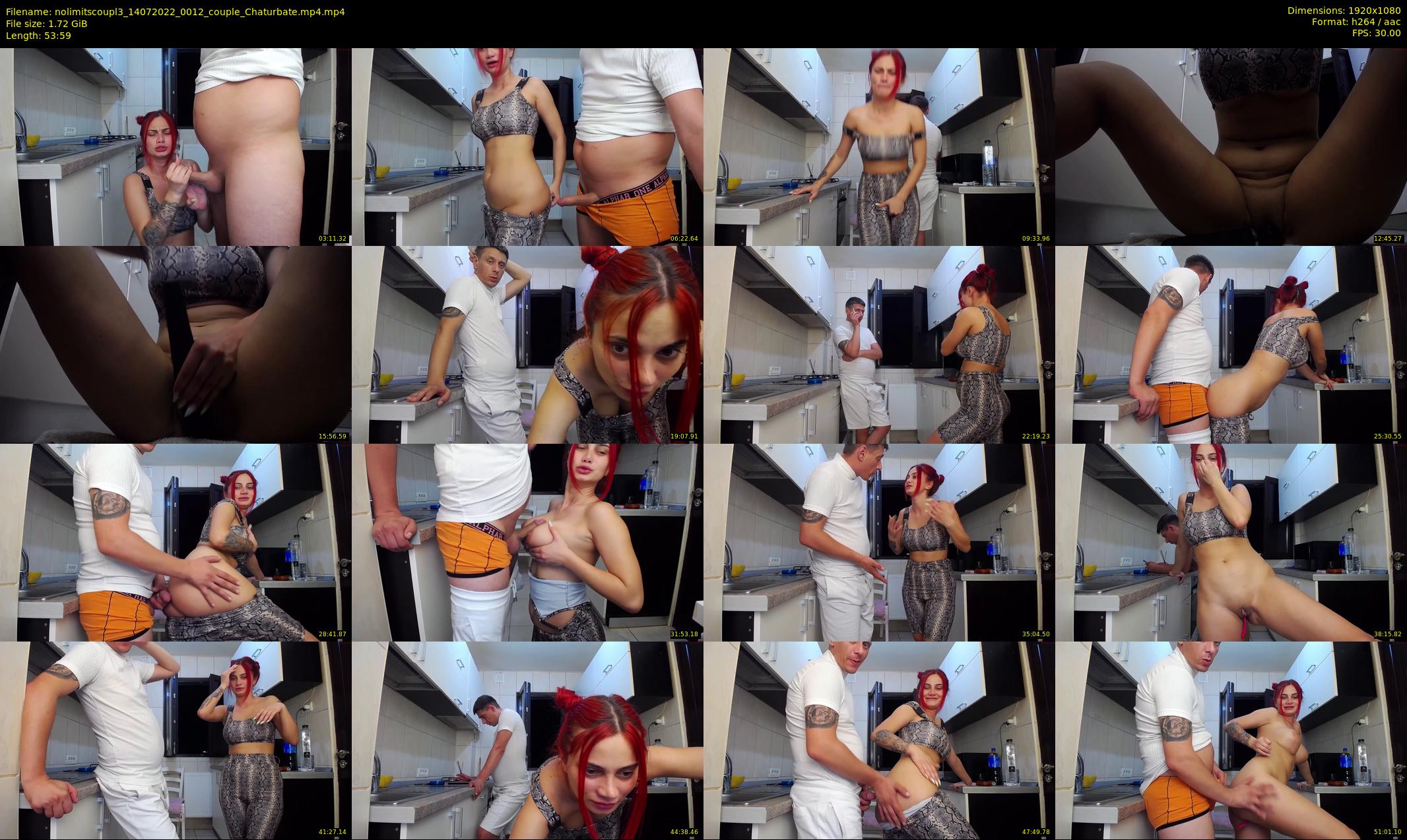 nolimitscoupl3 — 54 minute Chaturbate couple cam show recording, 1080p, Jul 14, 2022