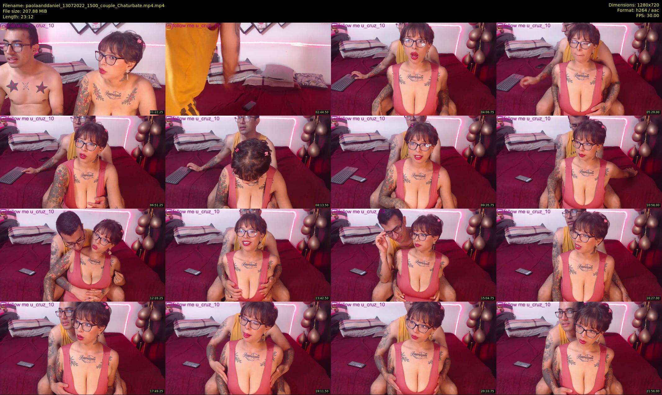paolaanddaniel — 24 minute Chaturbate couple cam show recording, 720p, Jul 13, 2022