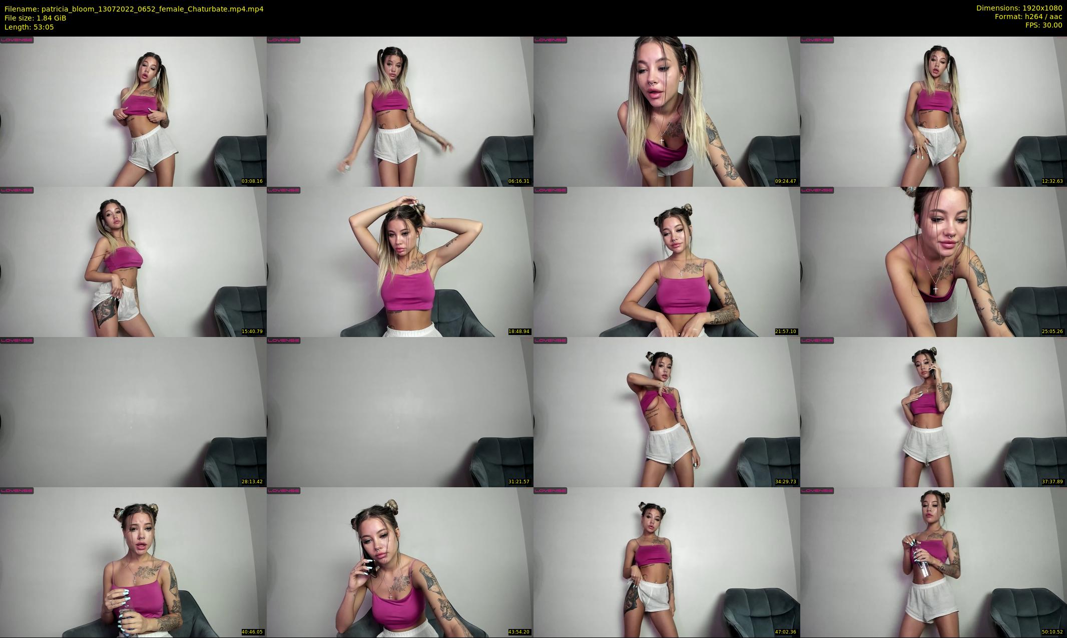 patricia_bloom — 54 minute Chaturbate female cam show recording, 1080p, Jul 13, 2022