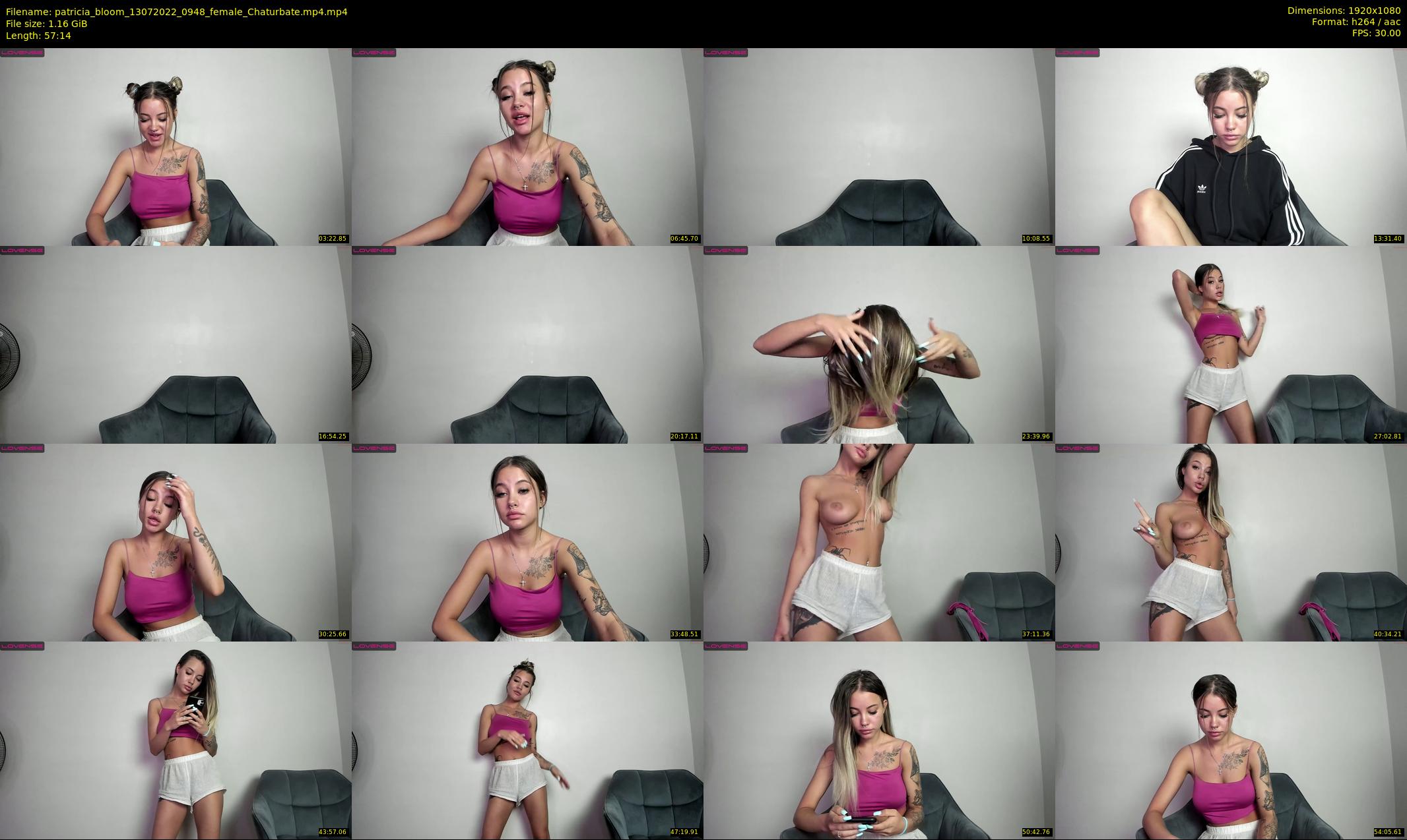 patricia_bloom — 58 minute Chaturbate female cam show recording, 1080p, Jul 13, 2022