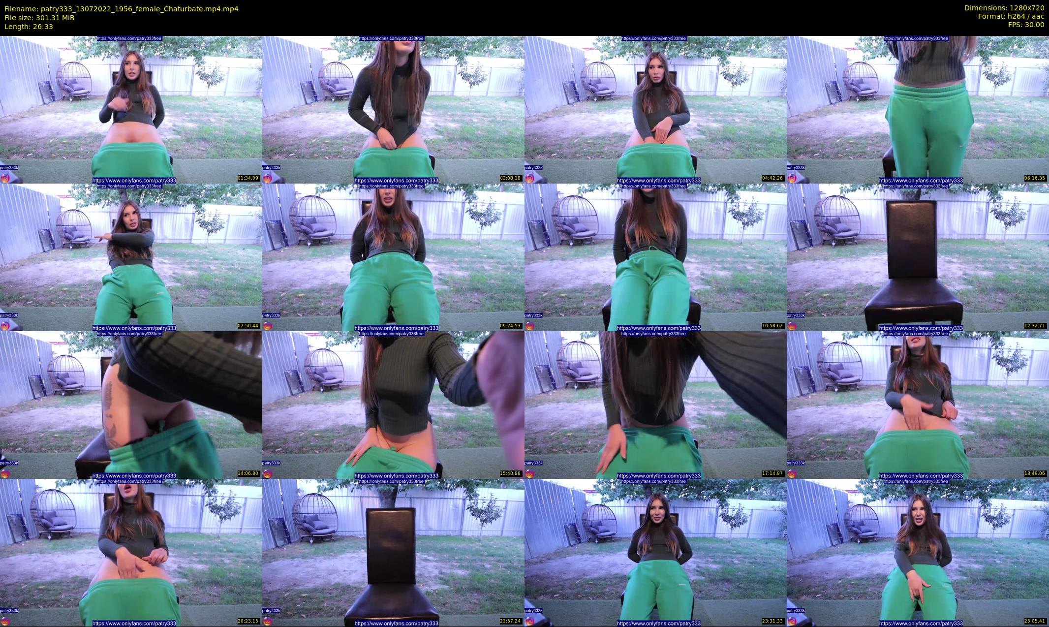 patry333 — 27 minute Chaturbate female cam show recording, 720p, Jul 13, 2022