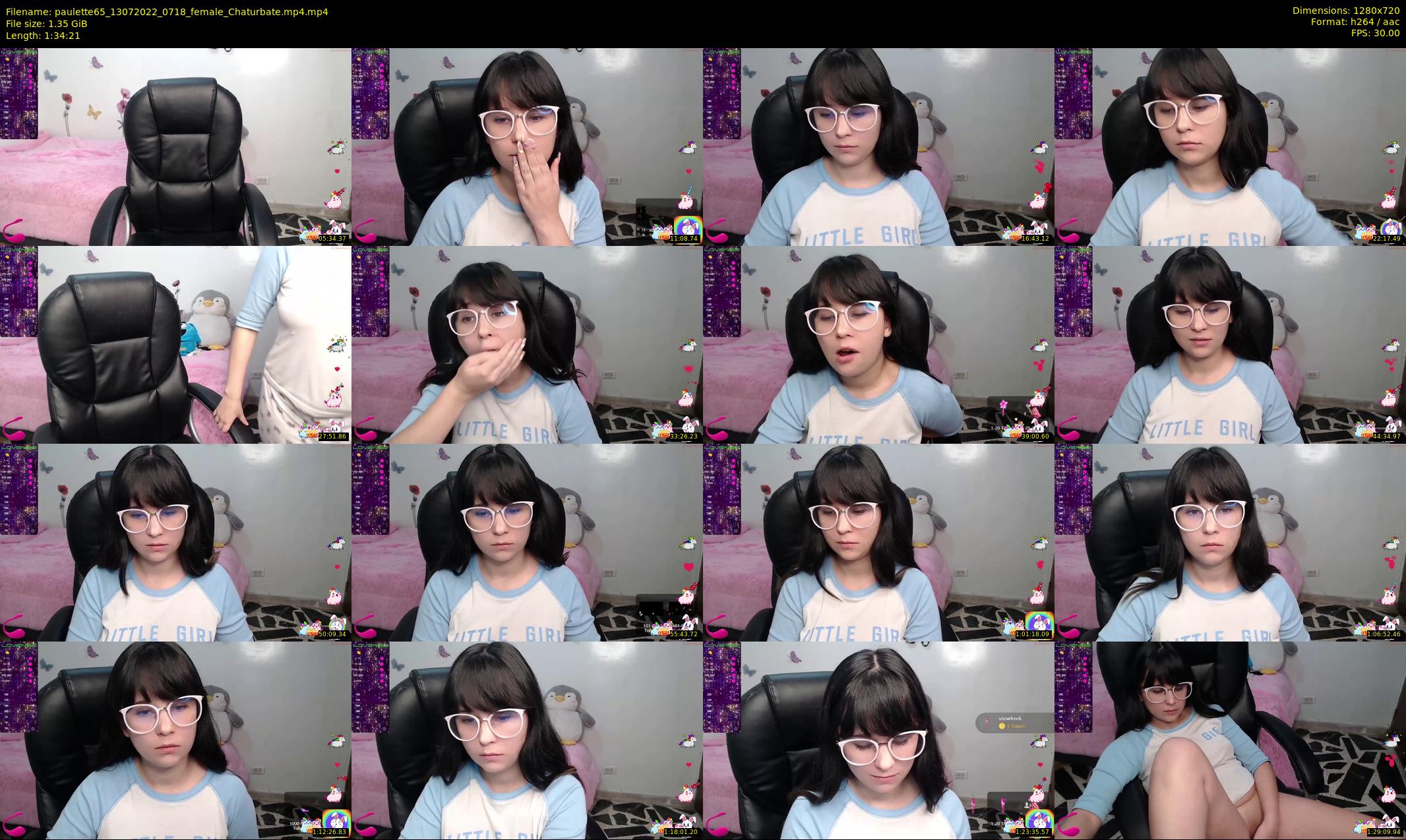 paulette65 — 95 minute Chaturbate female cam show recording, 720p, Jul 13, 2022