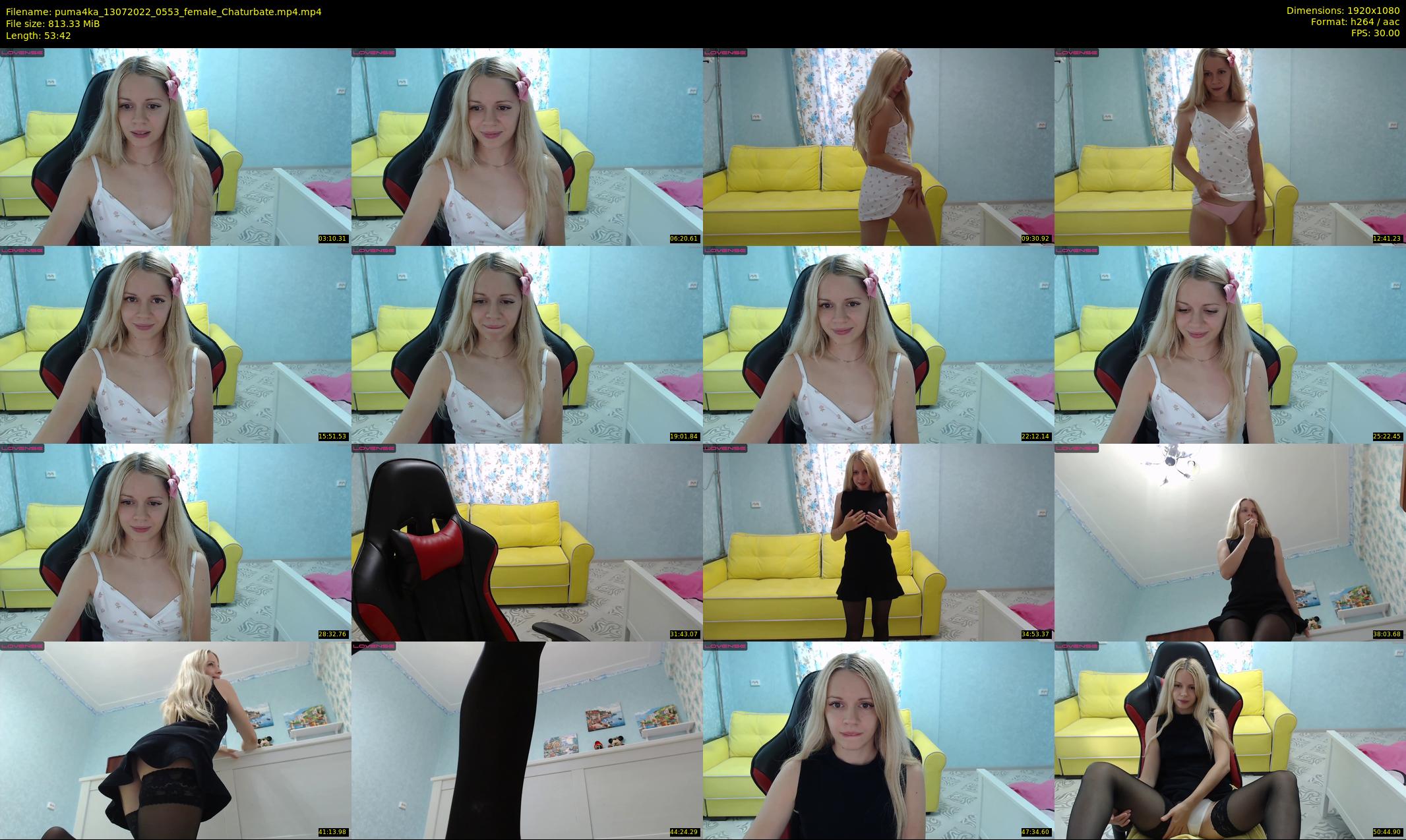 puma4ka — 54 minute Chaturbate female cam show recording, 1080p, Jul 13, 2022