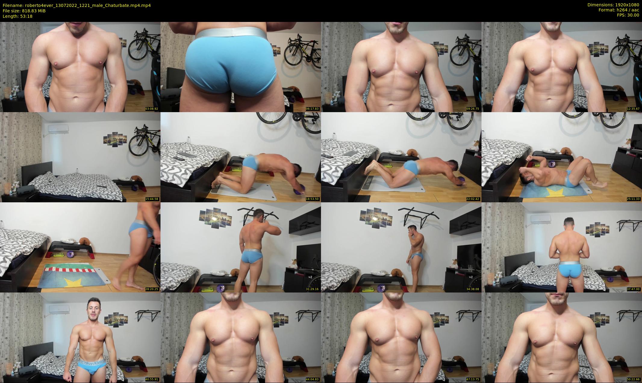 roberto4ever — 54 minute Chaturbate male cam show recording, 1080p, Jul 13, 2022