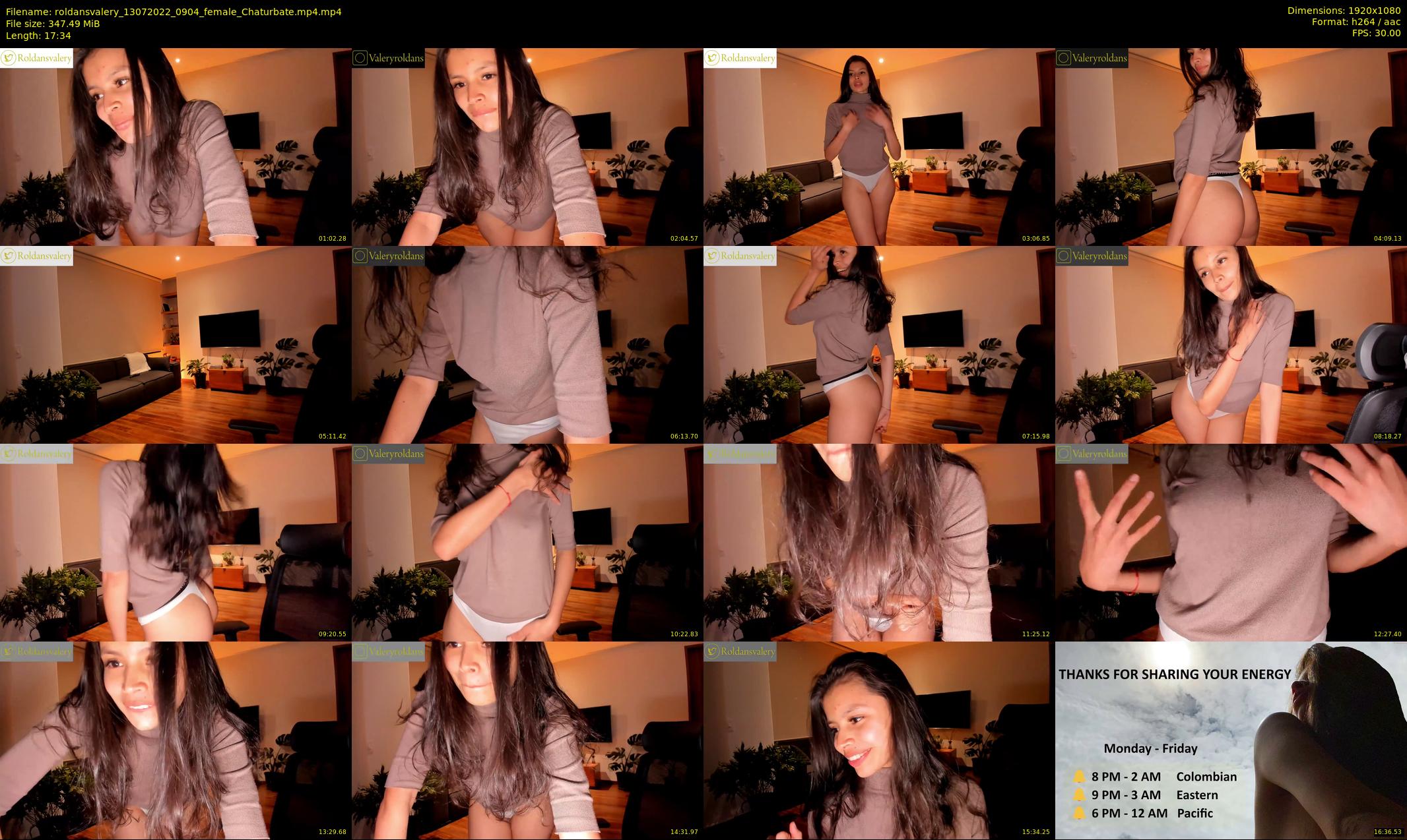 roldansvalery — 18 minute Chaturbate female cam show recording, 1080p, Jul 13, 2022