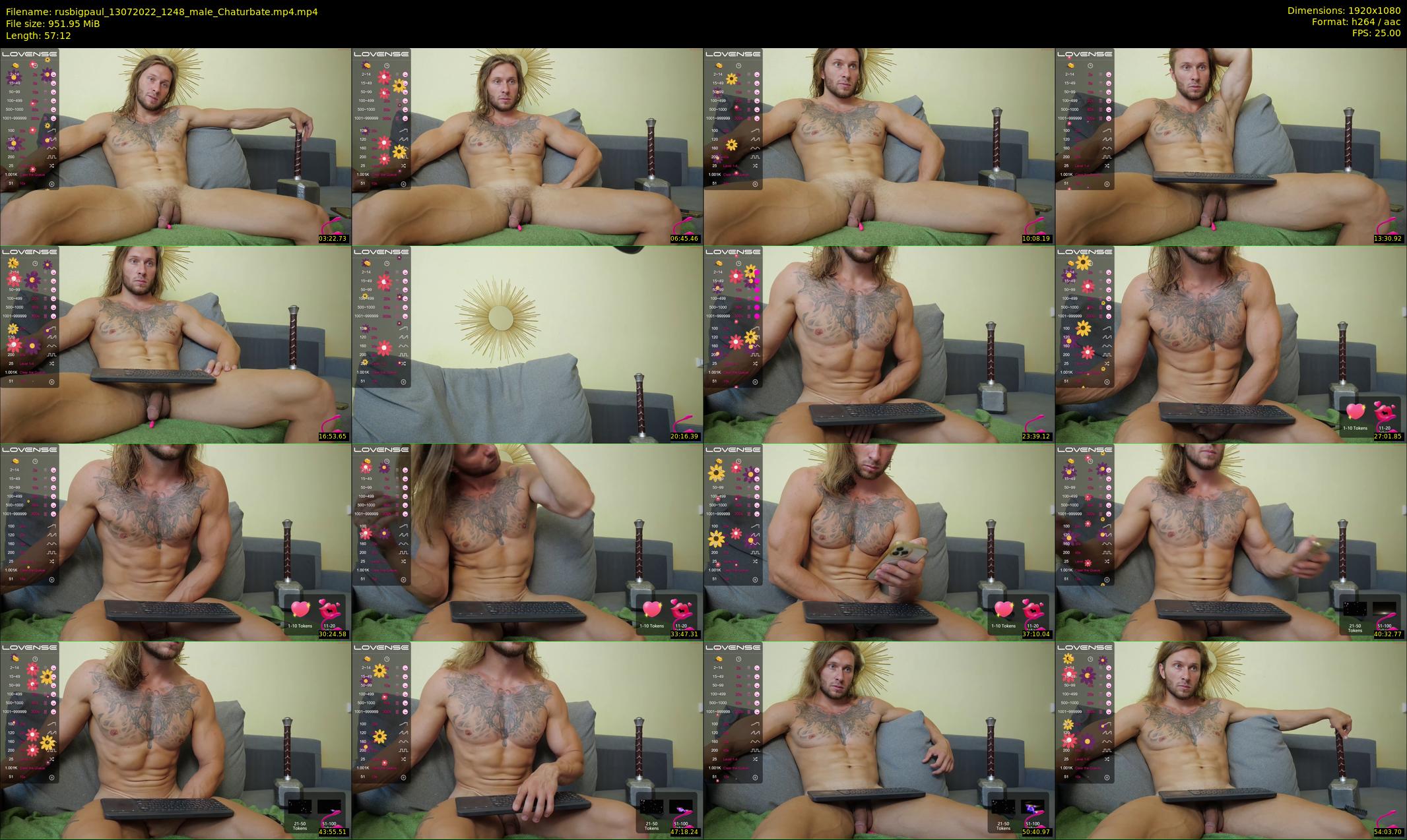 rusbigpaul — 58 minute Chaturbate male cam show recording, 1080p, Jul 13, 2022