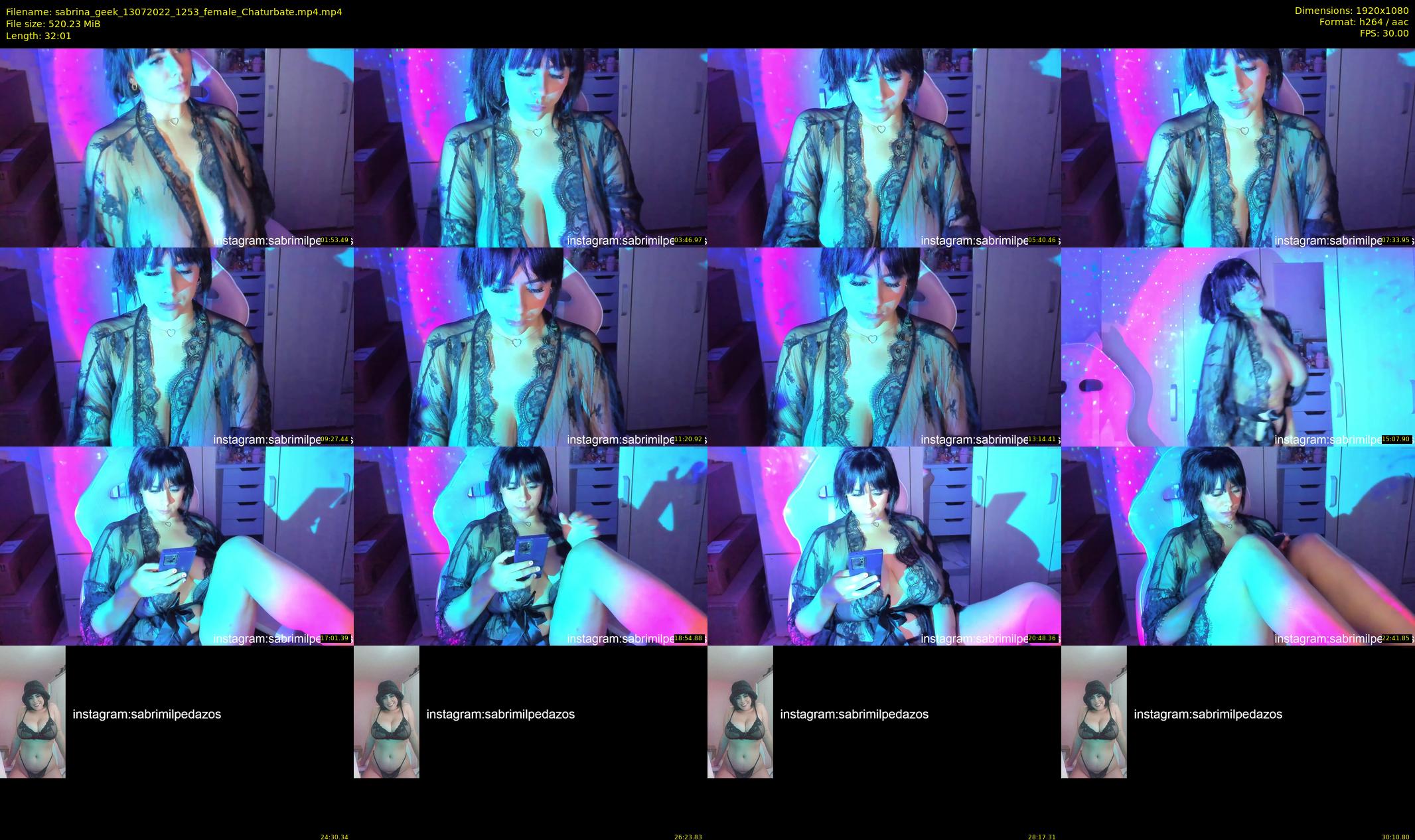 sabrina_geek — 33 minute Chaturbate female cam show recording, 1080p, Jul 13, 2022