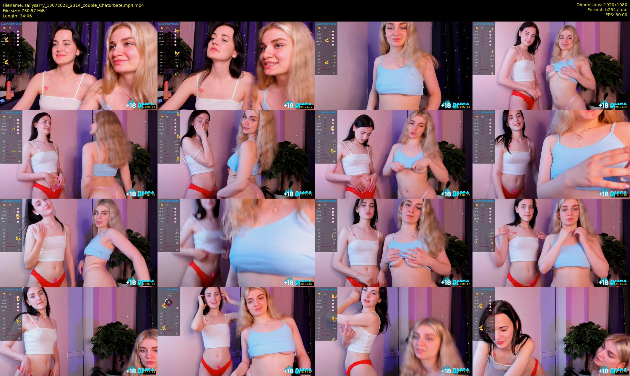sallysarry — 35 minute Chaturbate couple cam show recording, 1080p, Jul 13, 2022