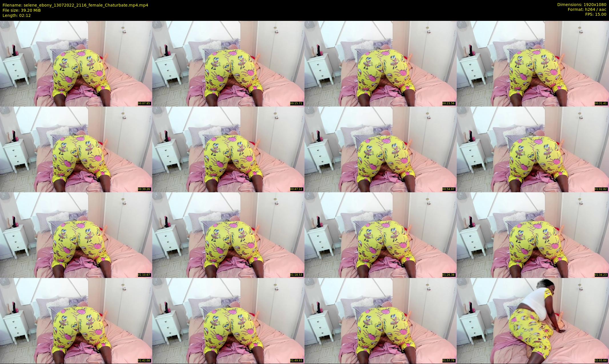 selene_ebony — 3 minute Chaturbate female cam show recording, 1080p, Jul 13, 2022
