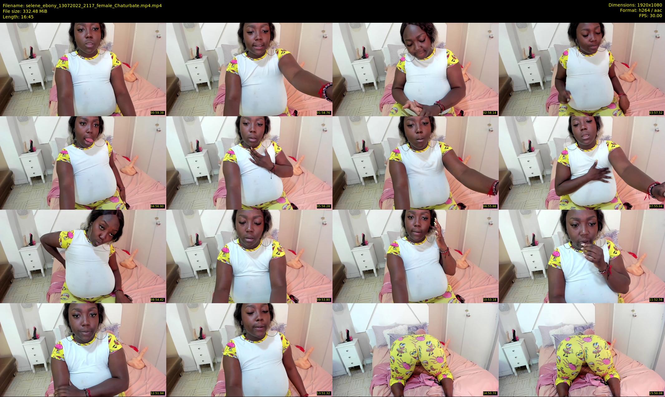 selene_ebony — 17 minute Chaturbate female cam show recording, 1080p, Jul 13, 2022