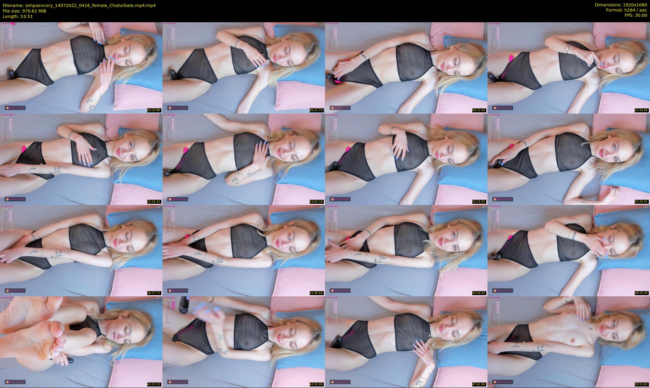 simpsoncory — 54 minute Chaturbate female cam show recording, 1080p, Jul 14, 2022