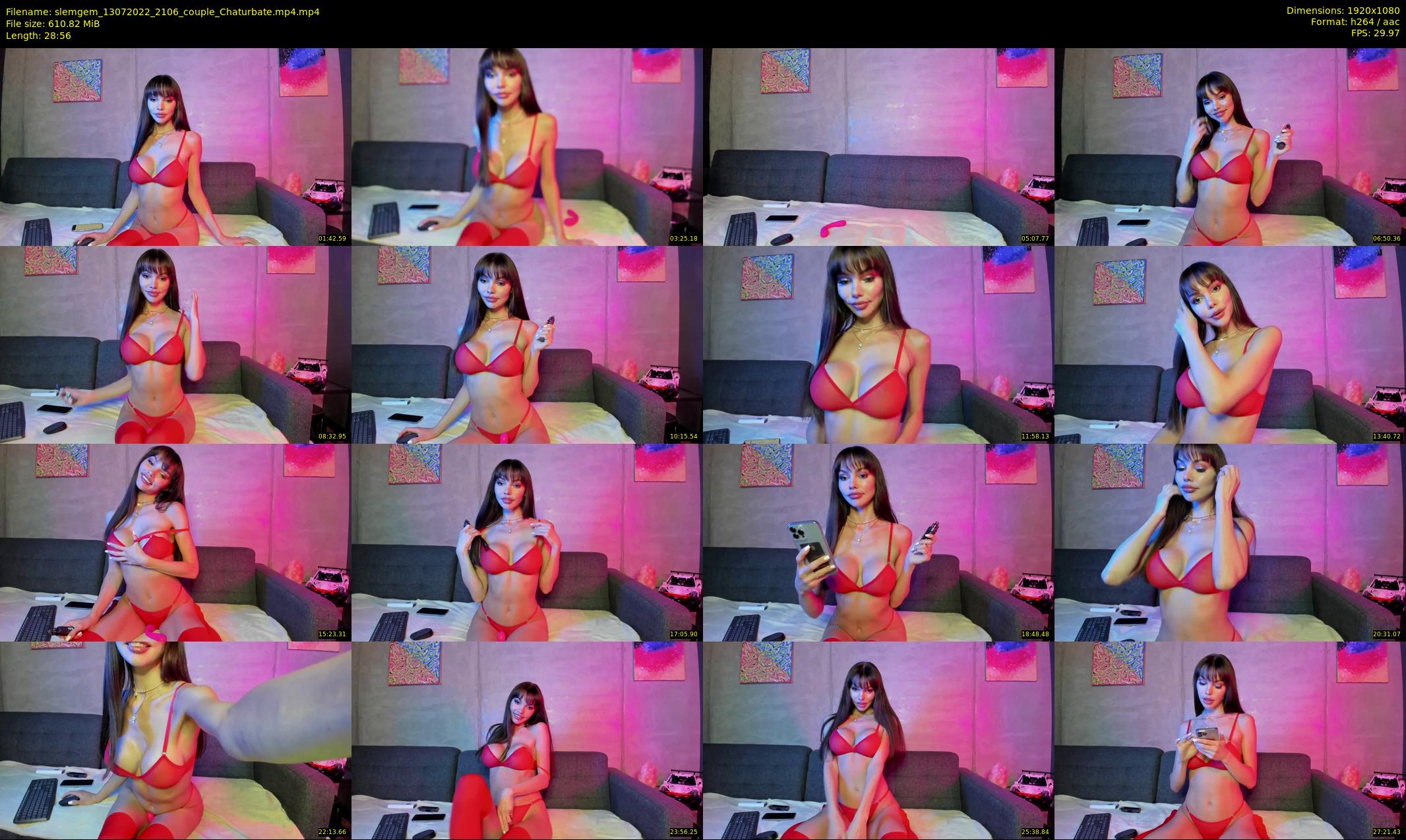 slemgem — 29 minute Chaturbate couple cam show recording, 1080p, Jul 13, 2022
