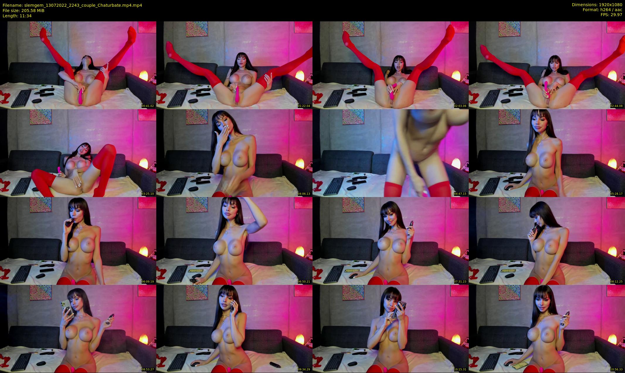 slemgem — 12 minute Chaturbate couple cam show recording, 1080p, Jul 13, 2022