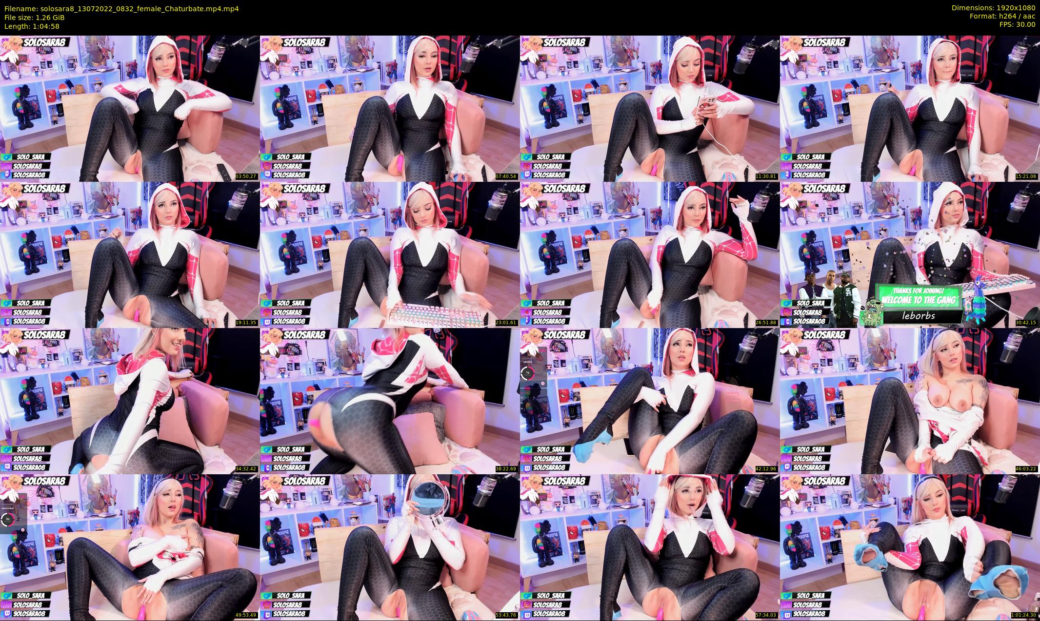 solosara8 — 65 minute Chaturbate female cam show recording, 1080p, Jul 13, 2022