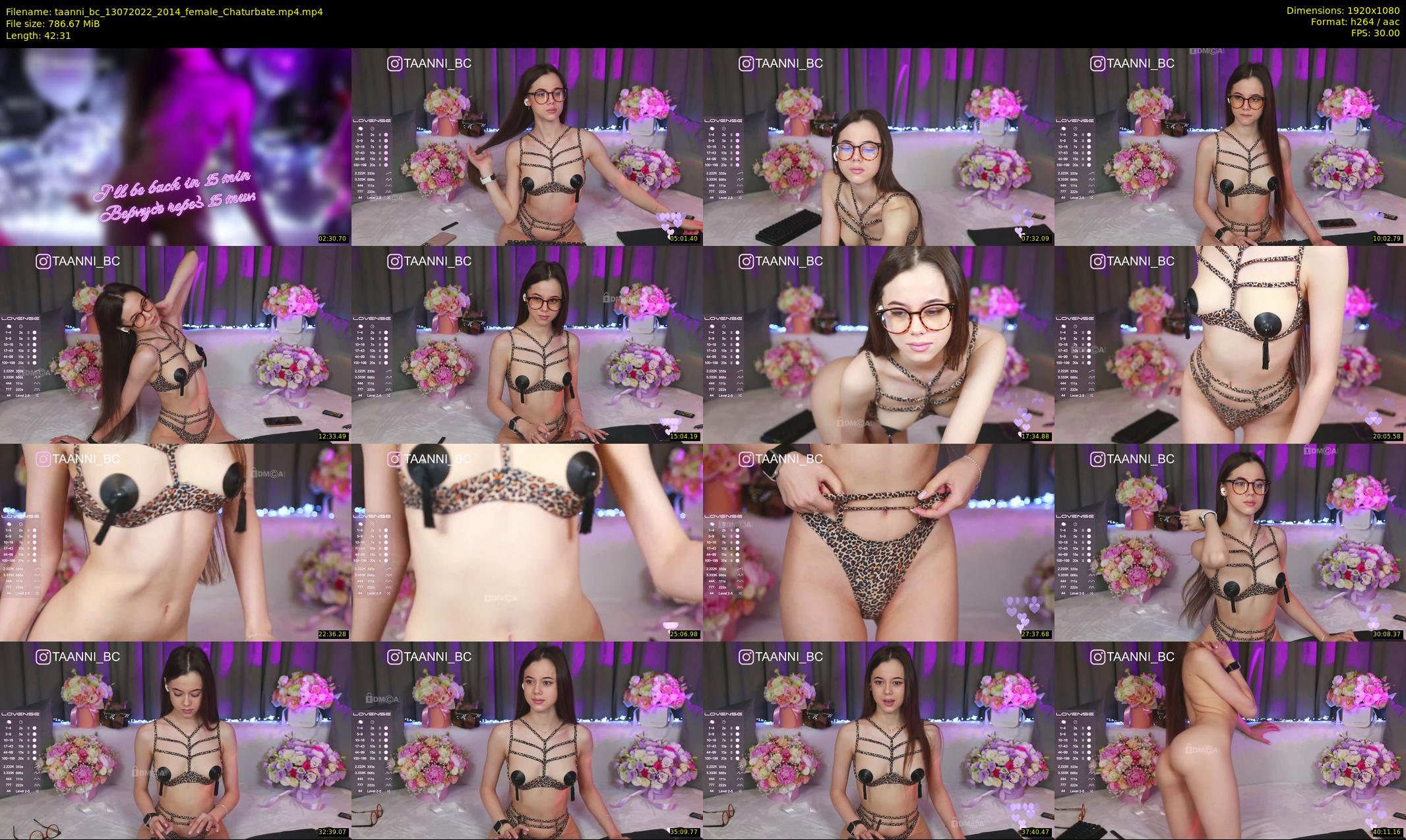 taanni_bc — 43 minute Chaturbate female cam show recording, 1080p, Jul 13, 2022