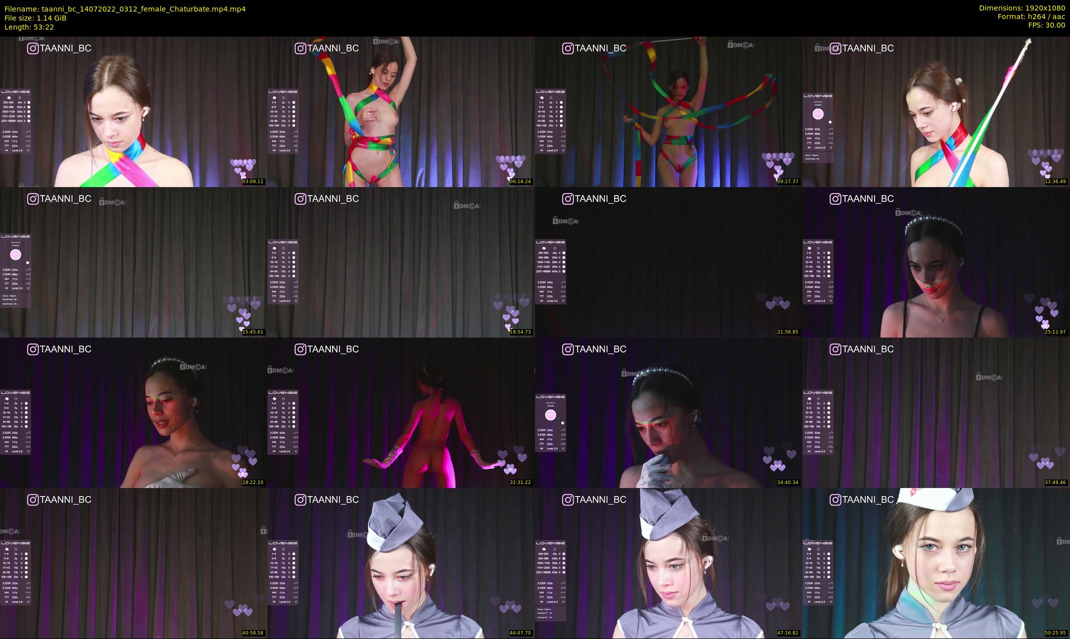 taanni_bc — 54 minute Chaturbate female cam show recording, 1080p, Jul 14, 2022