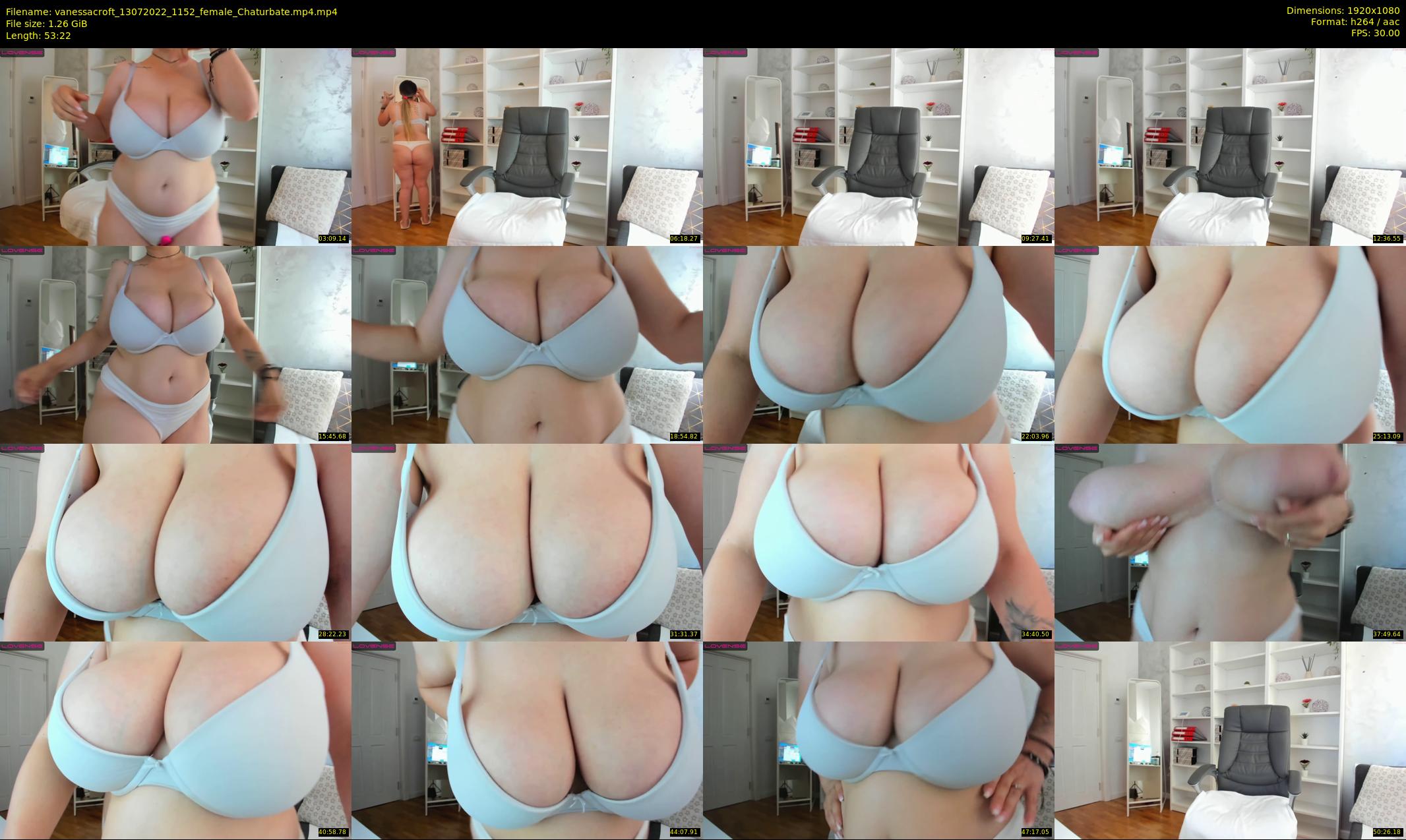 vanessacroft — 54 minute Chaturbate female cam show recording, 1080p, Jul 13, 2022
