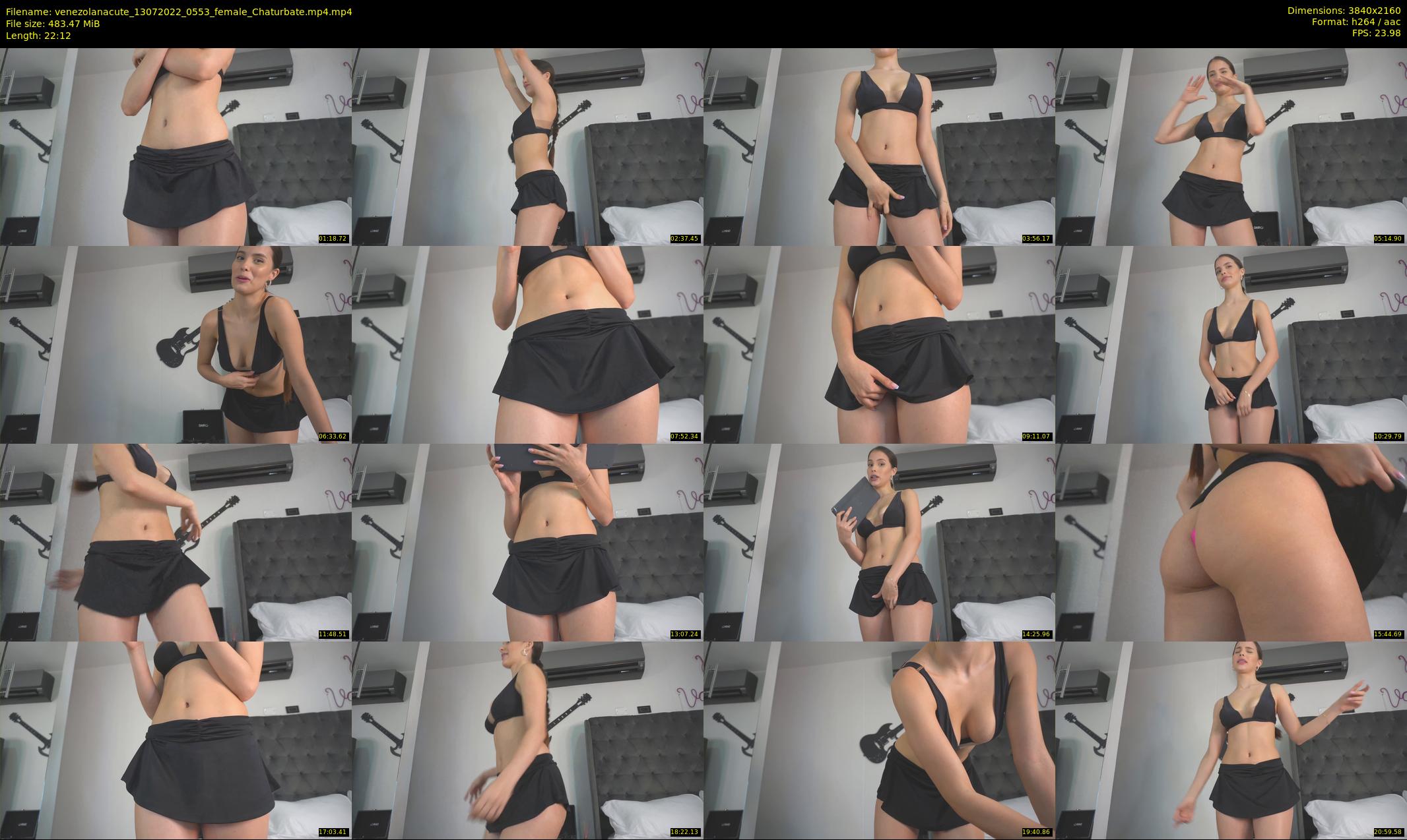 venezolanacute — 23 minute Chaturbate female cam show recording, 4K, Jul 13, 2022