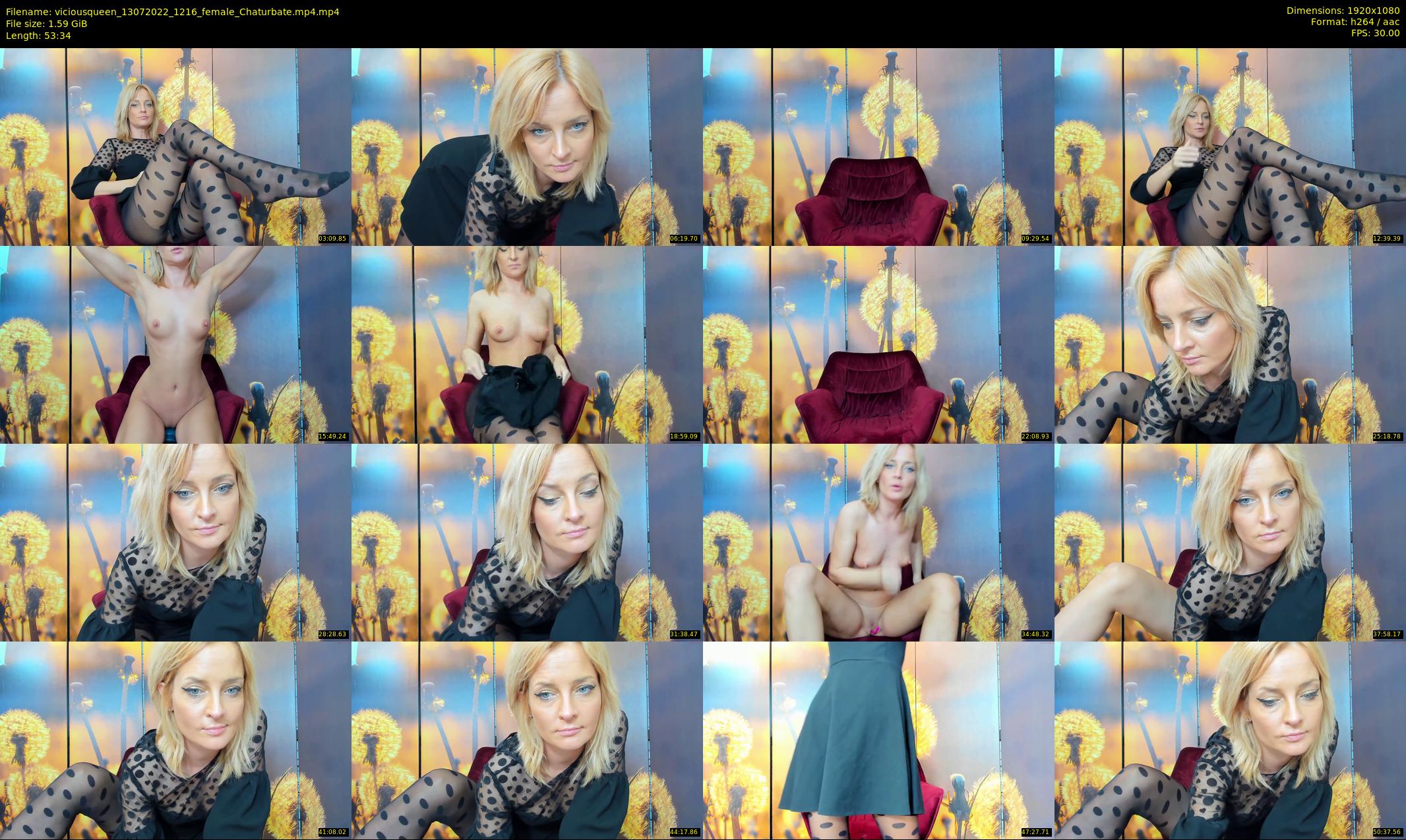 viciousqueen — 54 minute Chaturbate female cam show recording, 1080p, Jul 13, 2022