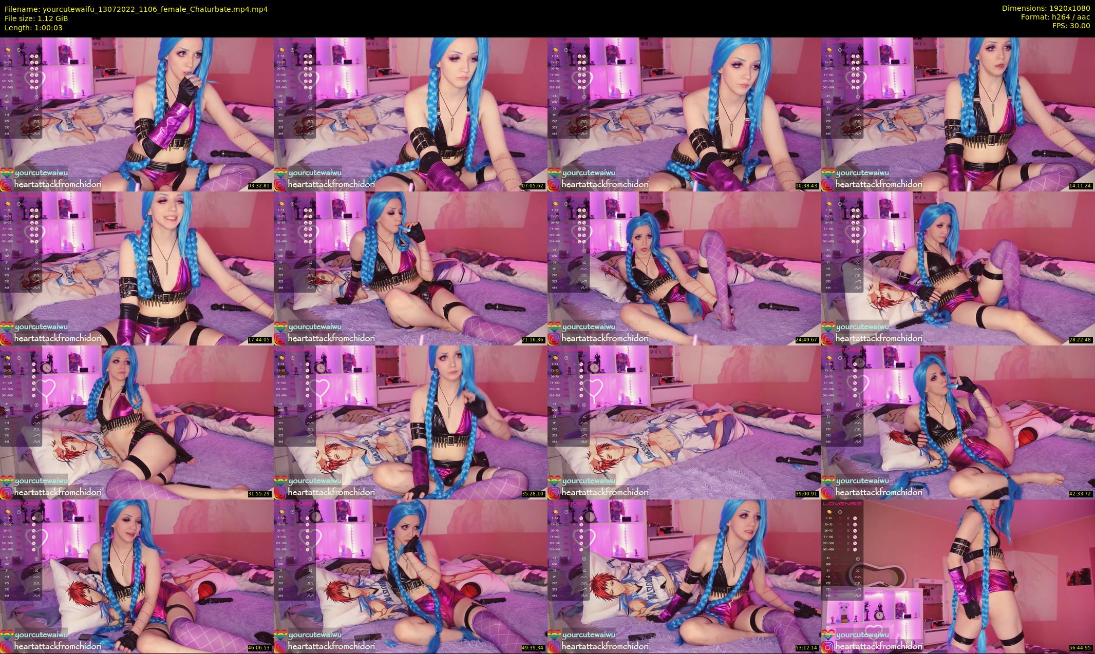 yourcutewaifu — 61 minute Chaturbate female cam show recording, 1080p, Jul 13, 2022