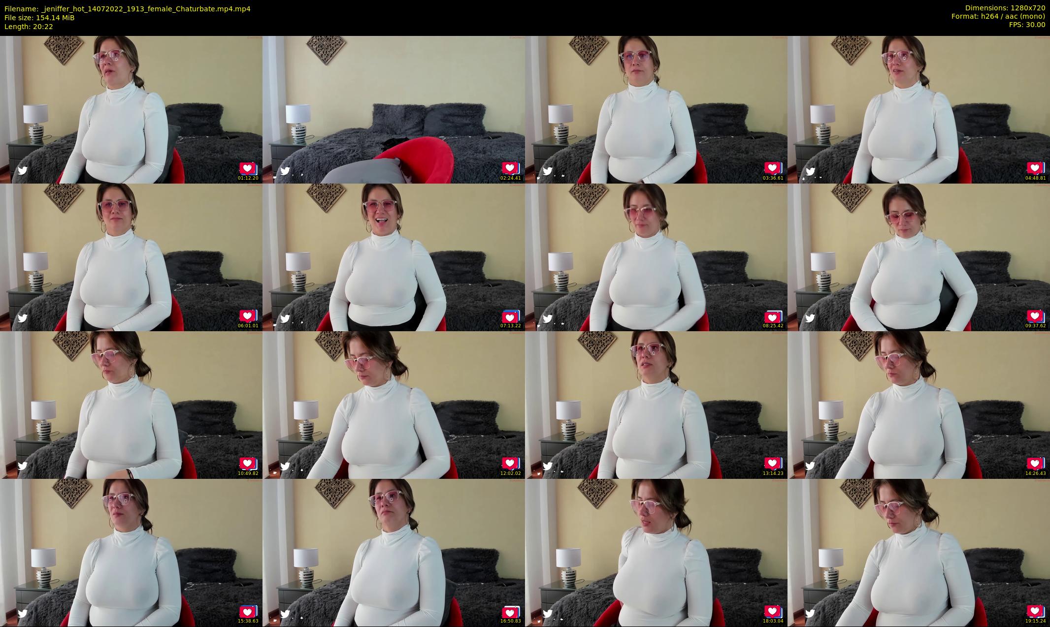 _jeniffer_hot — 21 minute Chaturbate female cam show recording, 720p, Jul 14, 2022