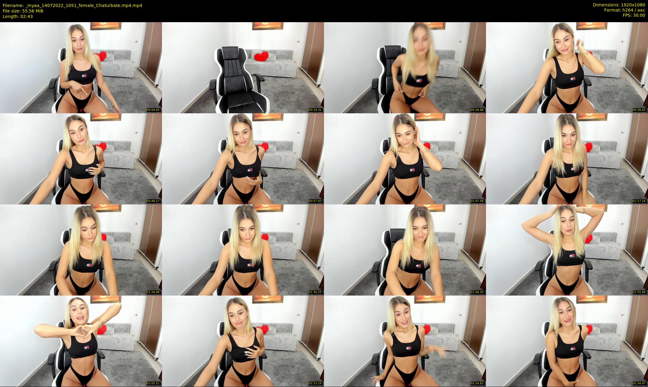 _myaa — 3 minute Chaturbate female cam show recording, 1080p, Jul 14, 2022