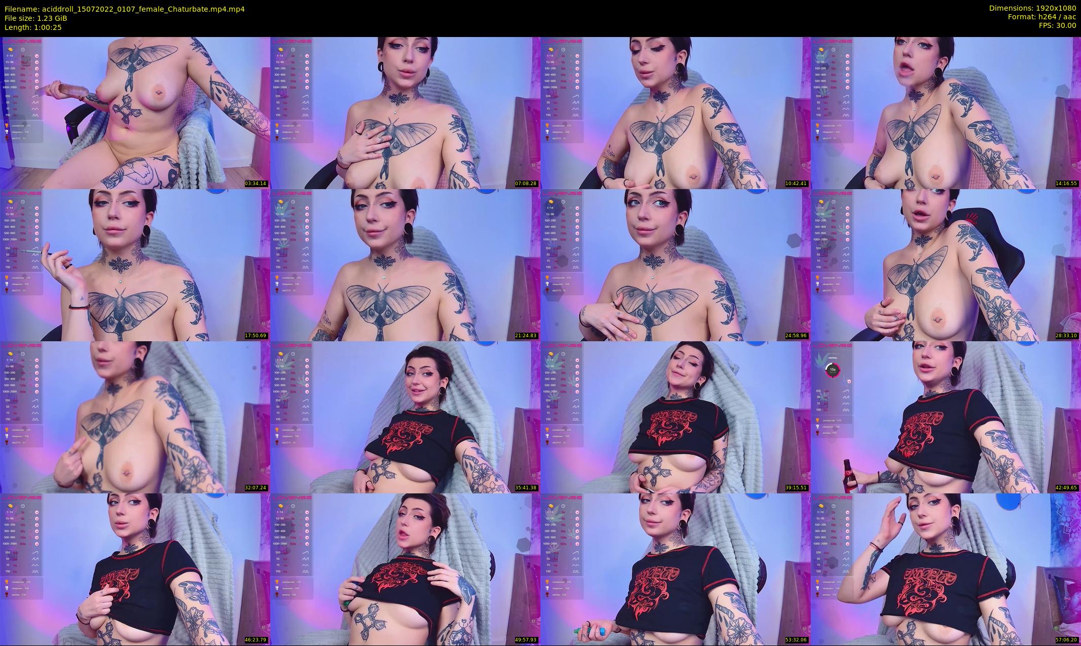 aciddroll — 61 minute Chaturbate female cam show recording, 1080p, Jul 15, 2022