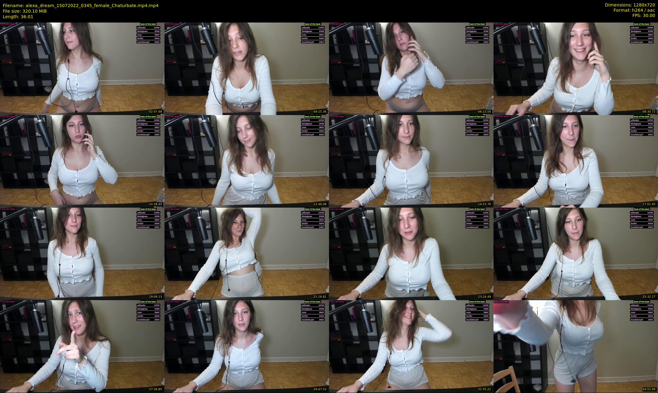 alexa_dream — 37 minute Chaturbate female cam show recording, 720p, Jul 15, 2022