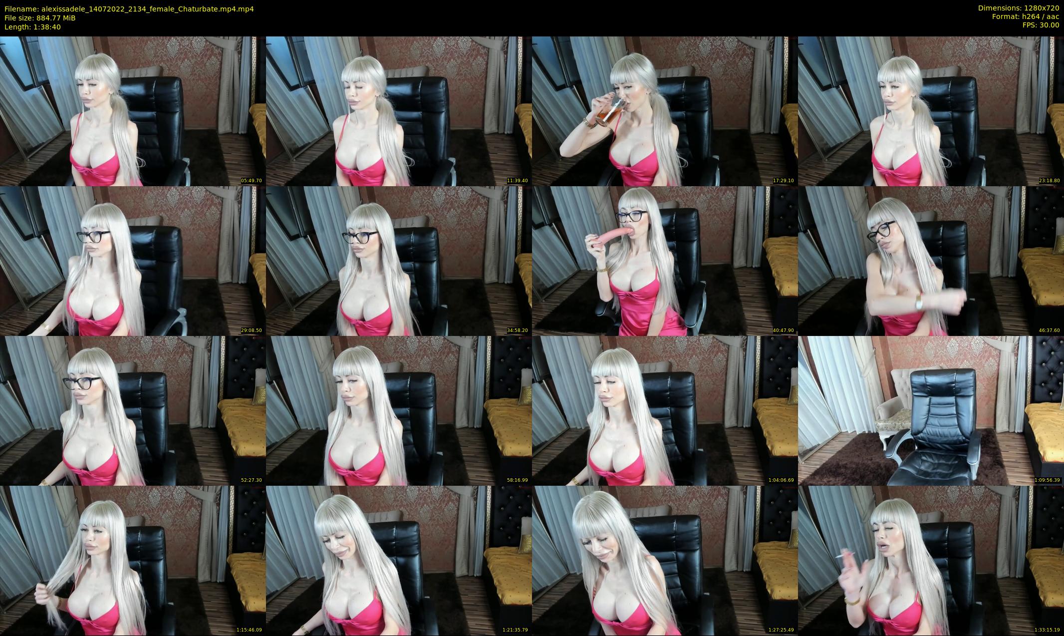 alexissadele — 99 minute Chaturbate female cam show recording, 720p, Jul 14, 2022