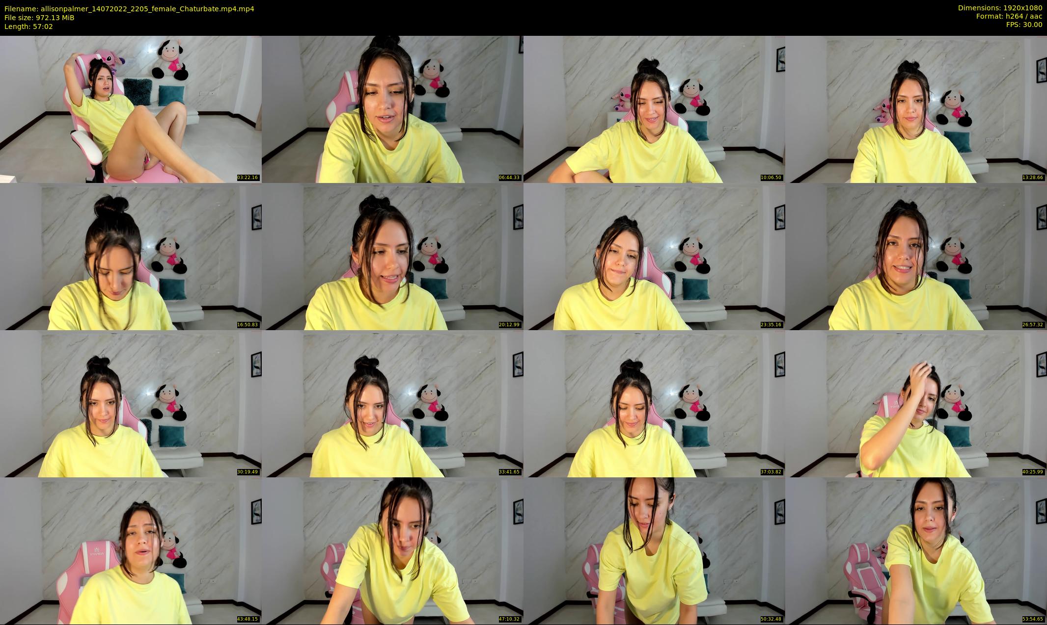 allisonpalmer — 58 minute Chaturbate female cam show recording, 1080p, Jul 14, 2022
