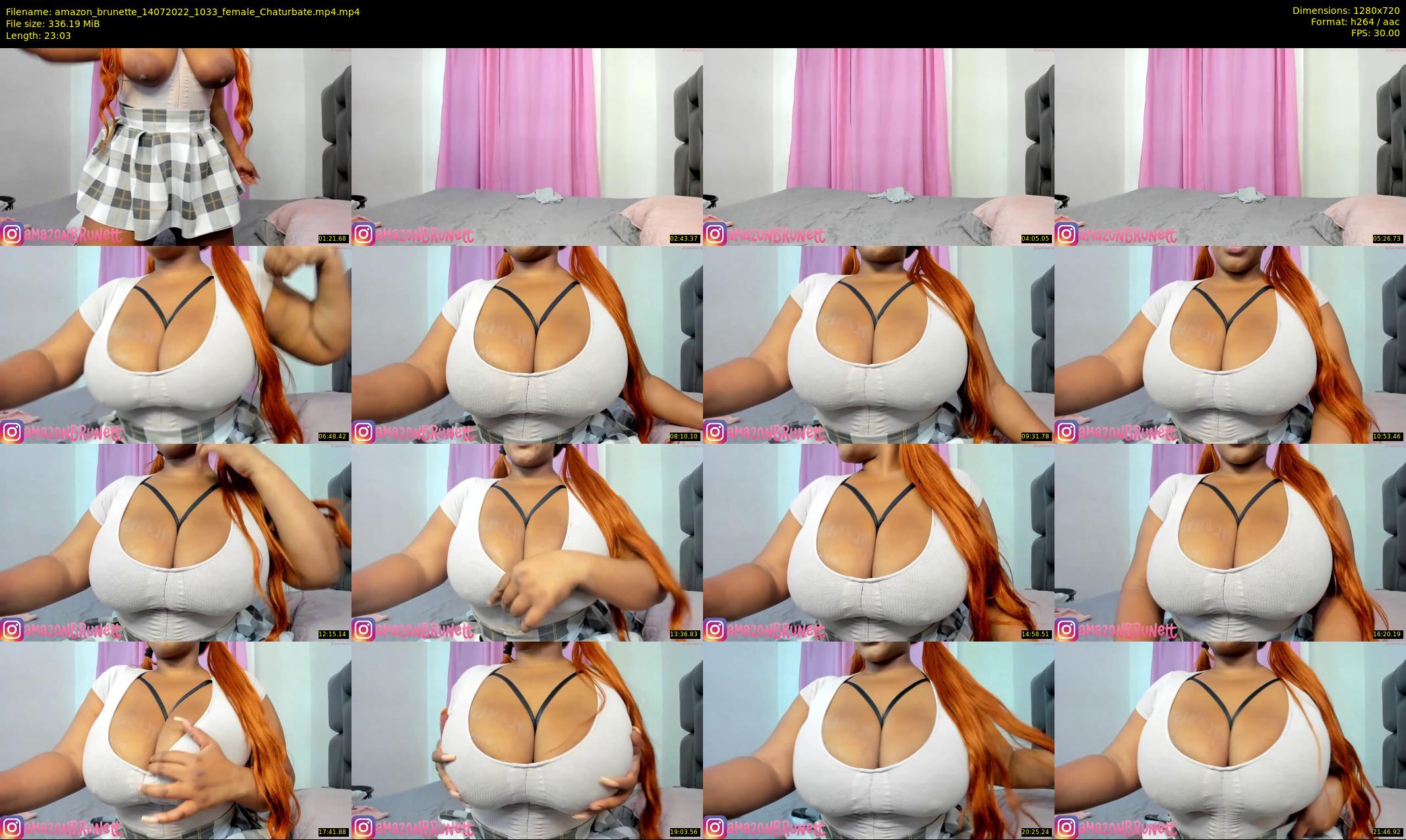 amazon_brunette — 24 minute Chaturbate female cam show recording, 720p, Jul 14, 2022