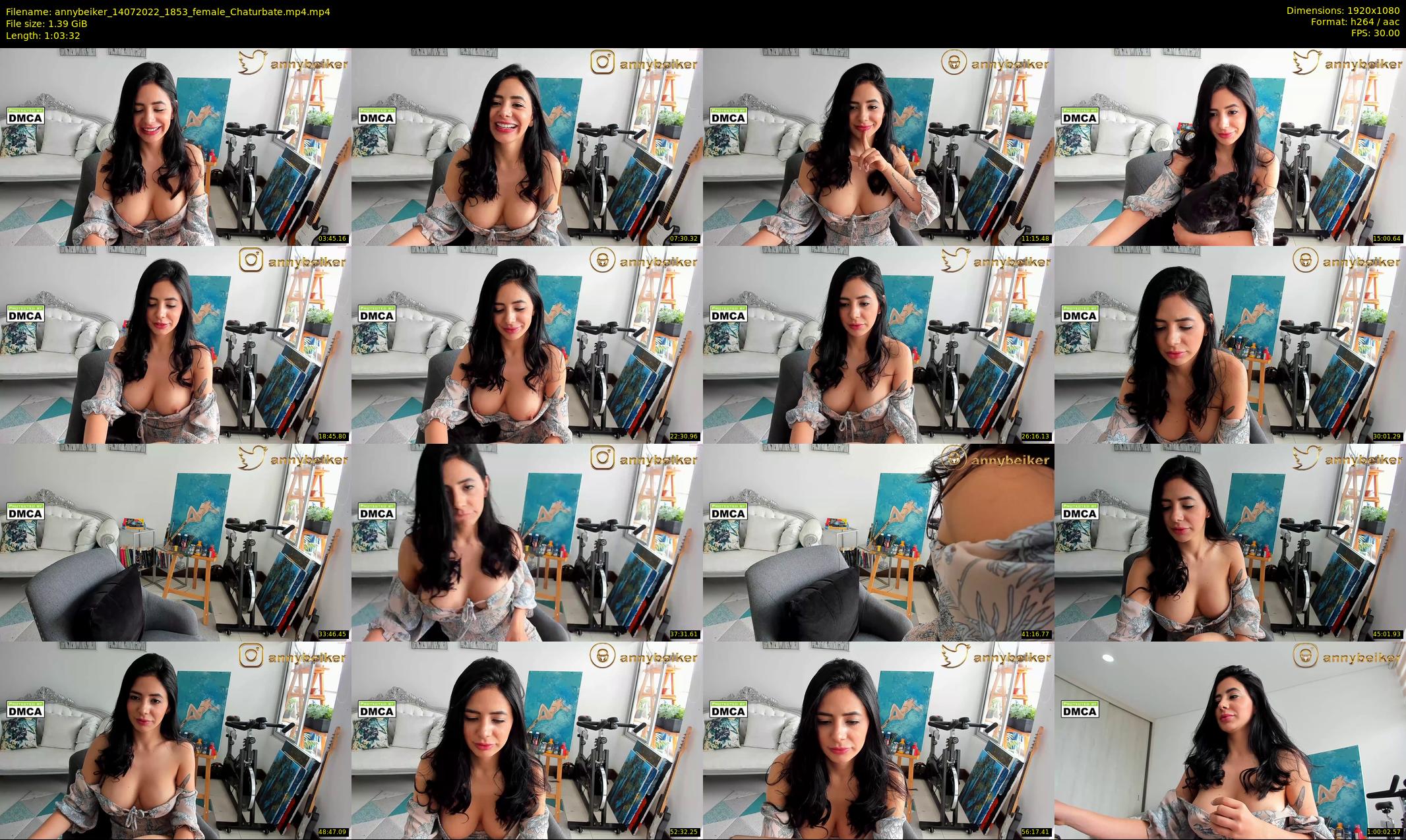 annybeiker — 64 minute Chaturbate female cam show recording, 1080p, Jul 14, 2022