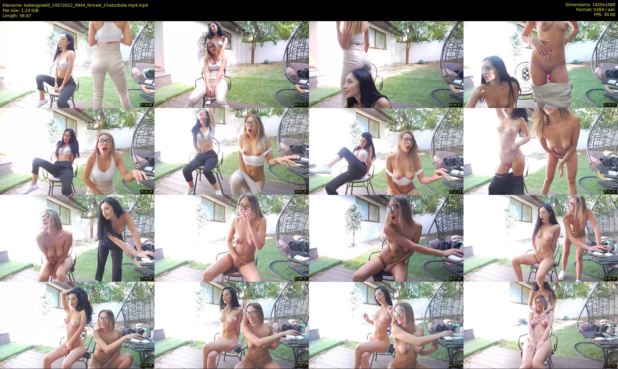 babesgowild — 57 minute Chaturbate couple cam show recording, 1080p, Jul 14, 2022