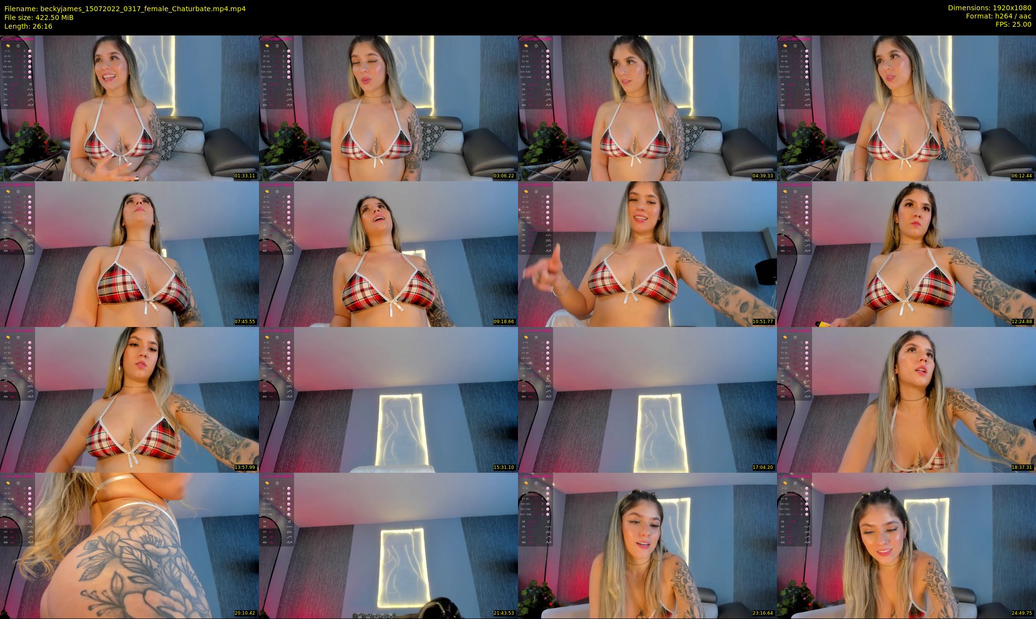 beckyjames — 27 minute Chaturbate female cam show recording, 1080p, Jul 15, 2022