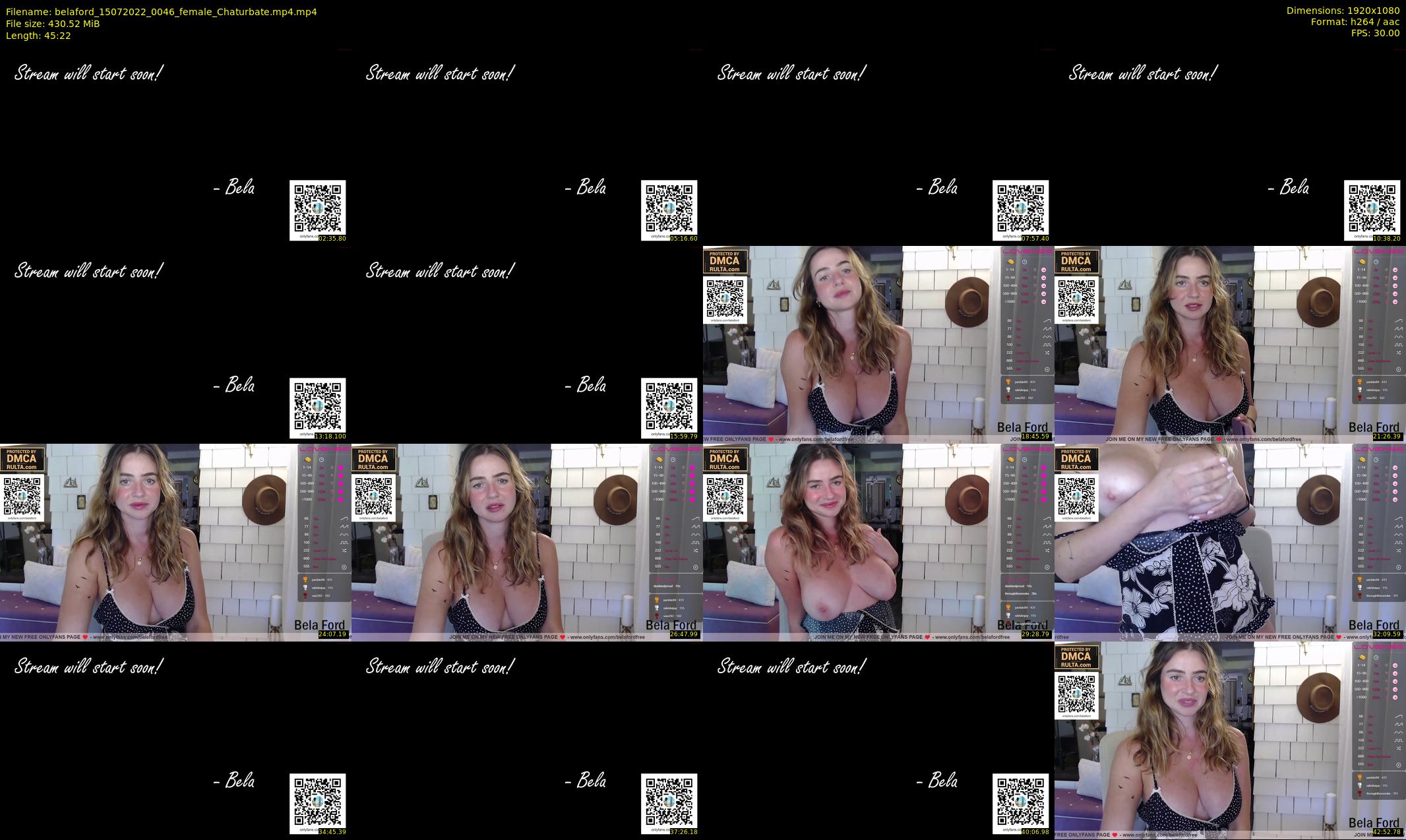 belaford — 46 minute Chaturbate female cam show recording, 1080p, Jul 15, 2022