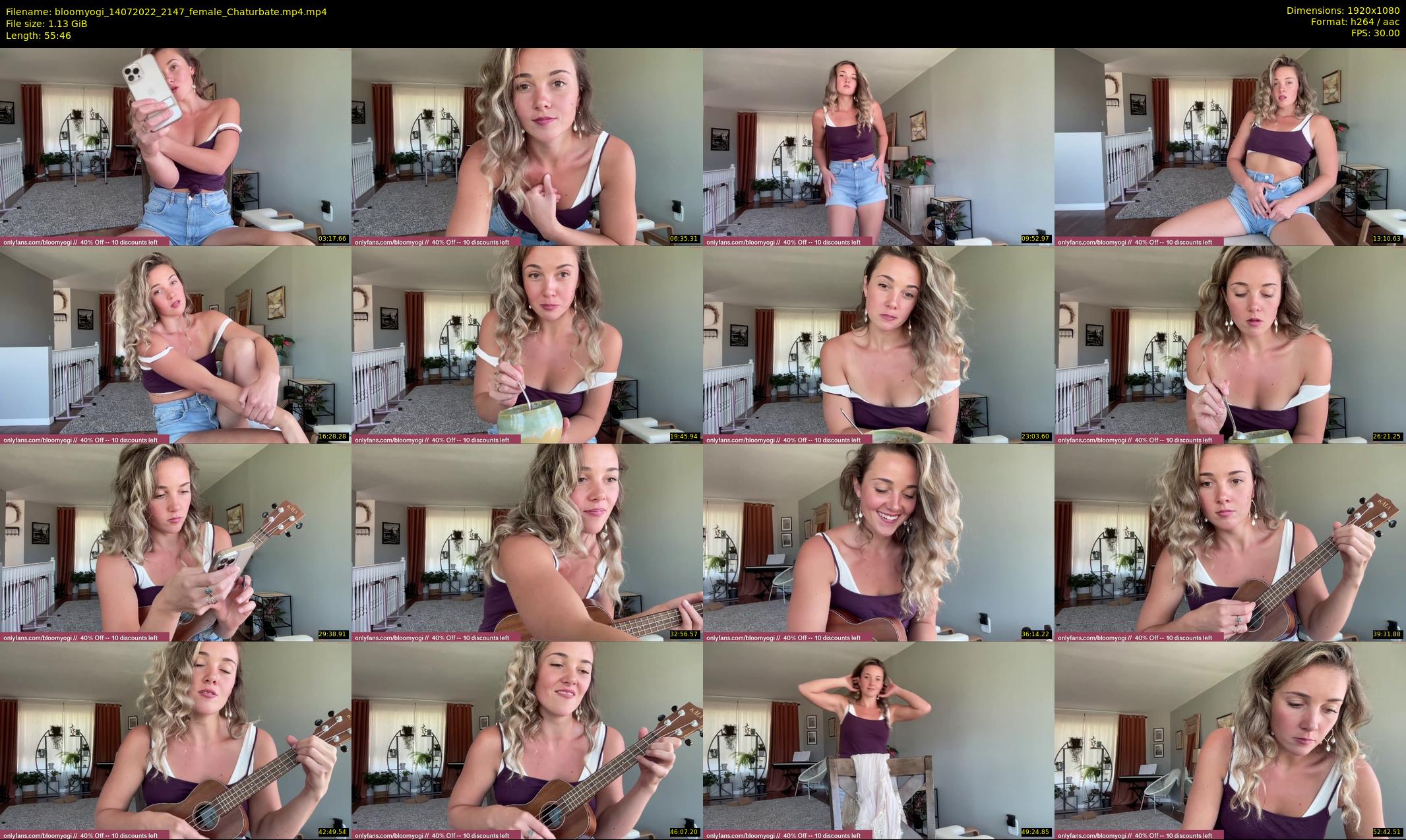 bloomyogi — 56 minute Chaturbate female cam show recording, 1080p, Jul 14, 2022