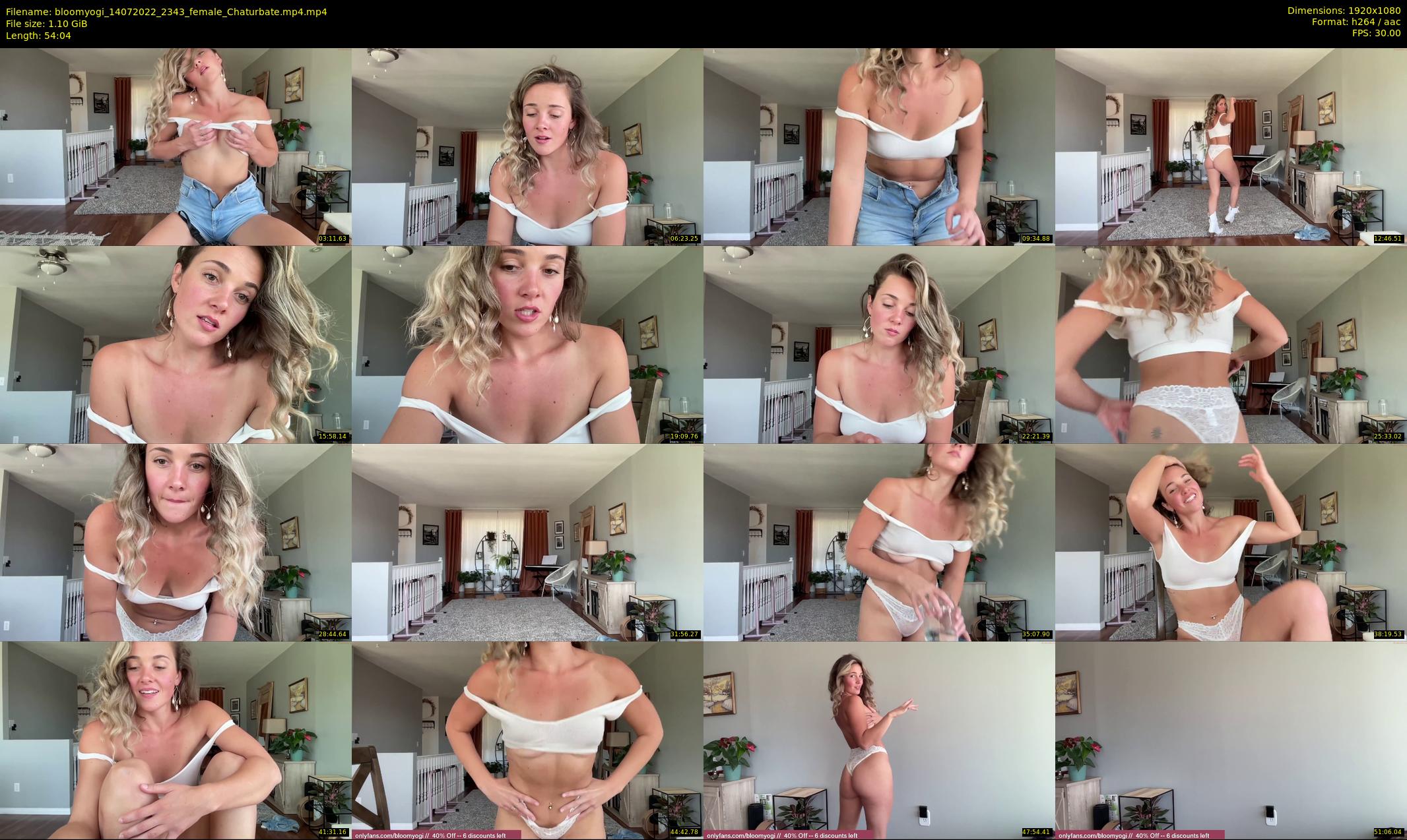 bloomyogi — 55 minute Chaturbate female cam show recording, 1080p, Jul 14, 2022