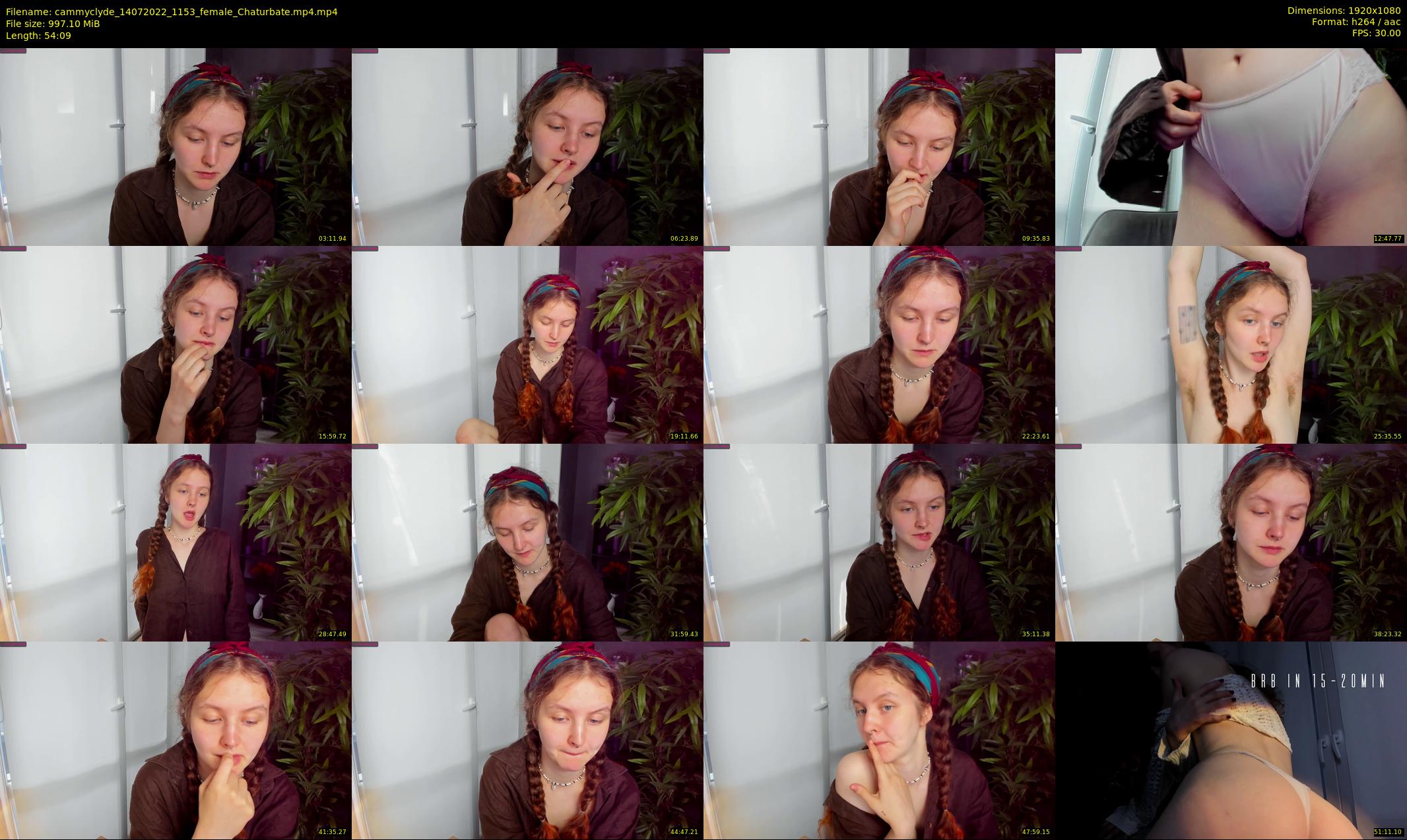 cammyclyde — 55 minute Chaturbate female cam show recording, 1080p, Jul 14, 2022