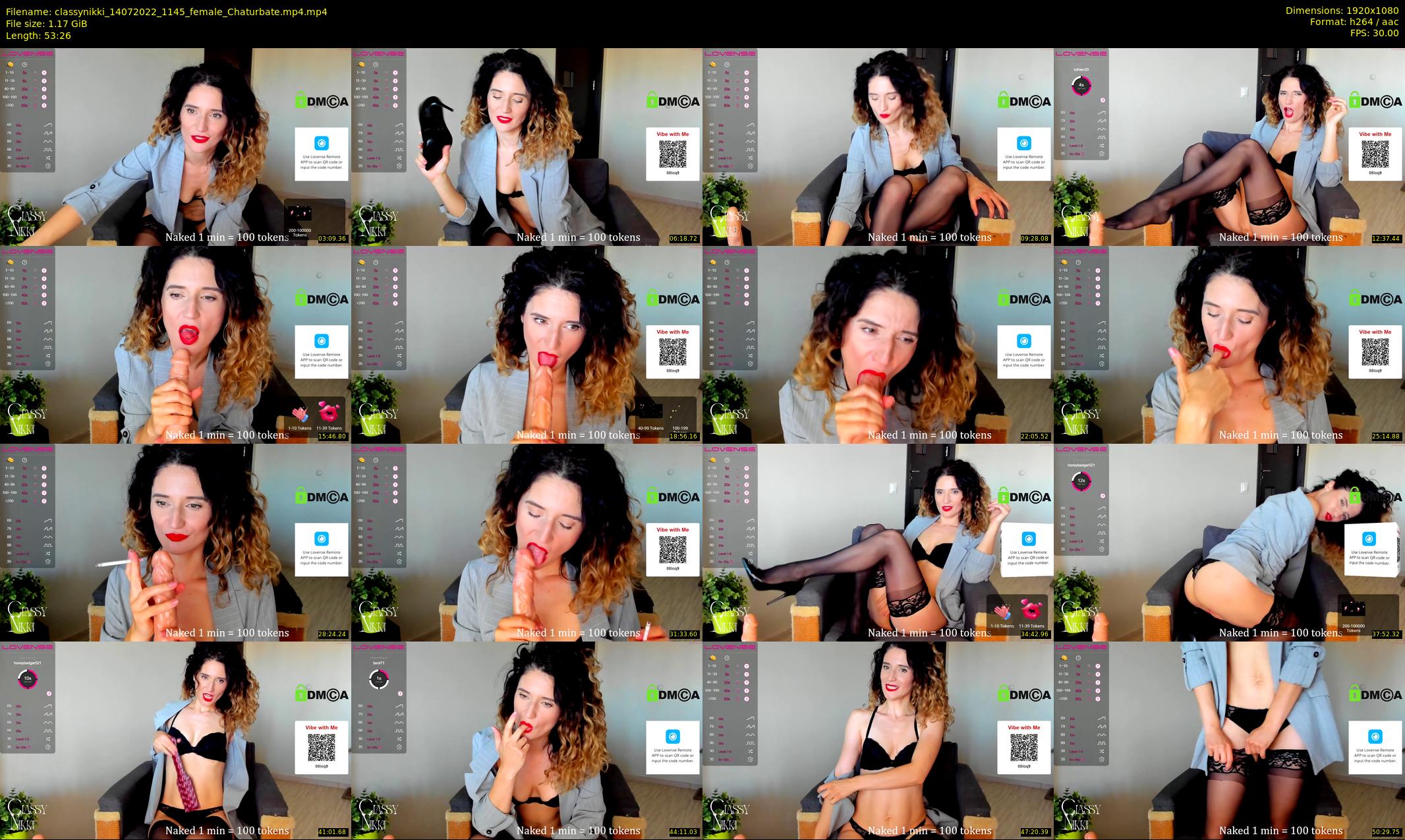 classynikki — 54 minute Chaturbate female cam show recording, 1080p, Jul 14, 2022