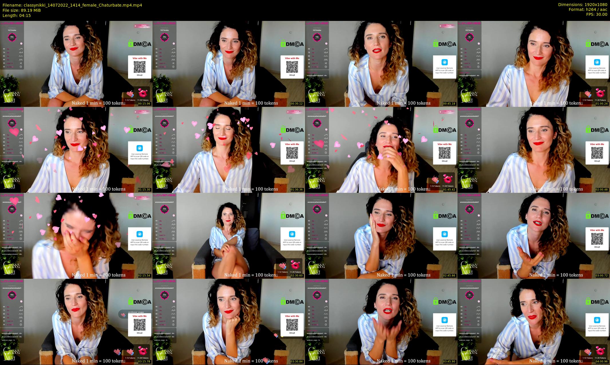 classynikki — 5 minute Chaturbate female cam show recording, 1080p, Jul 14, 2022