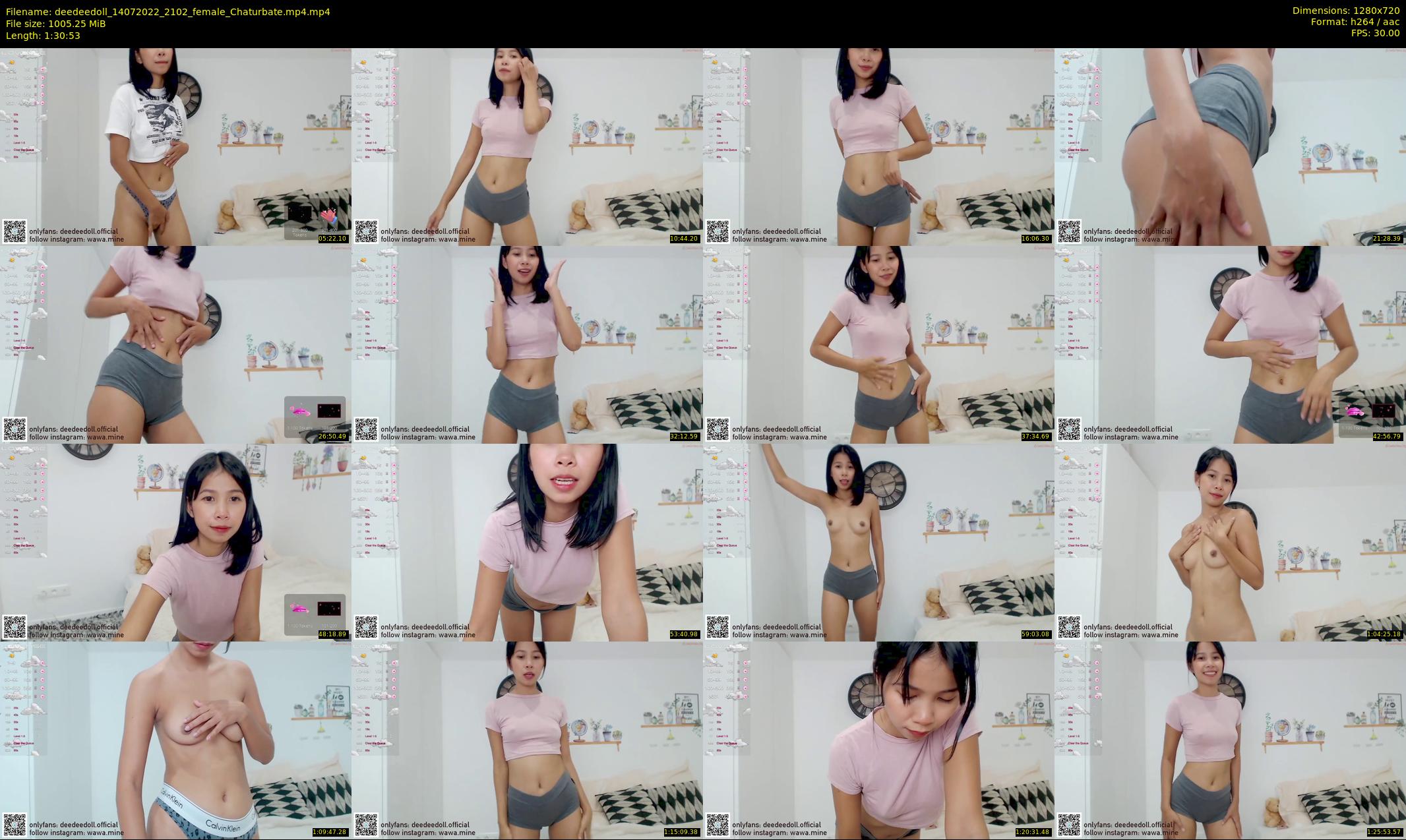 deedeedoll — 91 minute Chaturbate female cam show recording, 720p, Jul 14, 2022